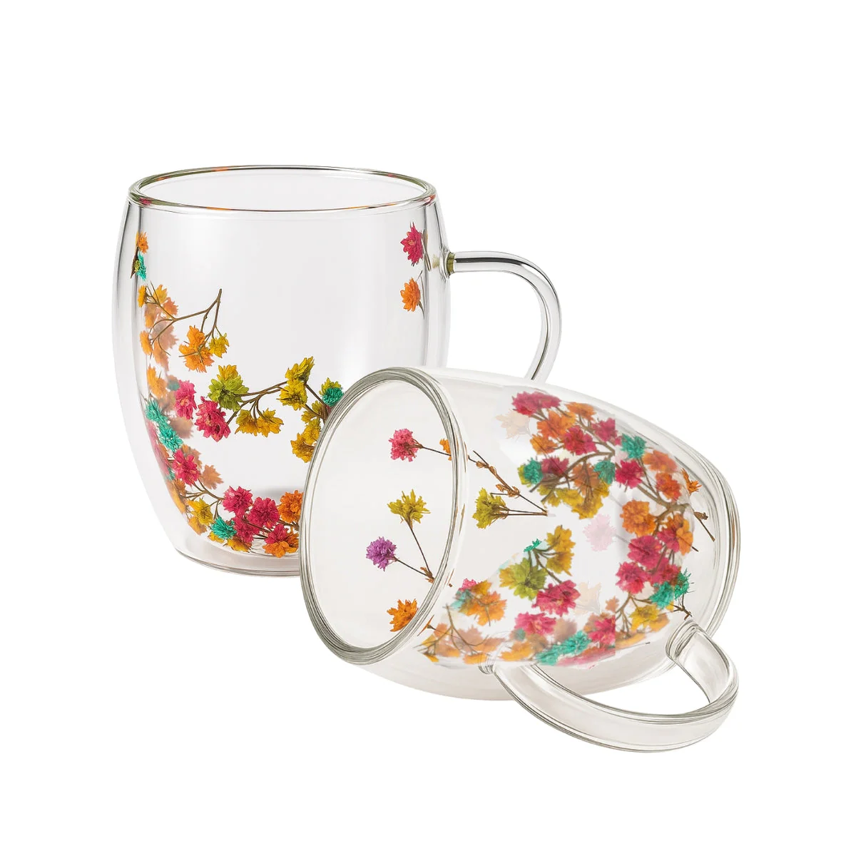 250ml Double-Walled Borosilicate Glass Cups | Transparent Insulated Coffee Mugs for Hot & Cold Beverages (Set of 2) - Image 8