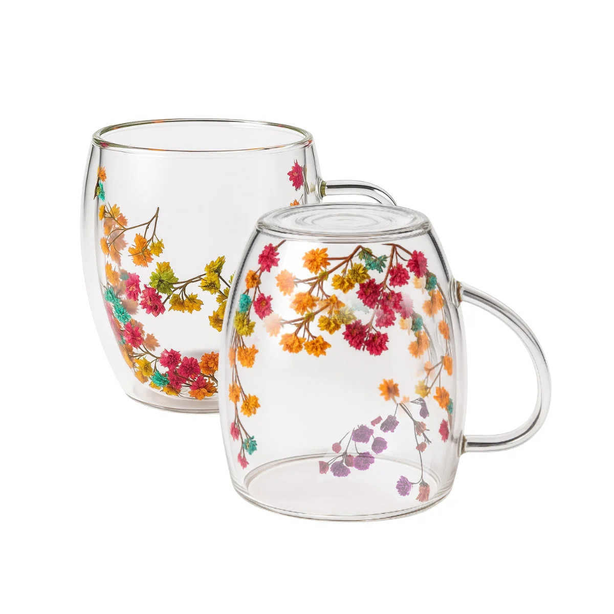 250ml Double-Walled Borosilicate Glass Cups | Transparent Insulated Coffee Mugs for Hot & Cold Beverages (Set of 2) - Image 9