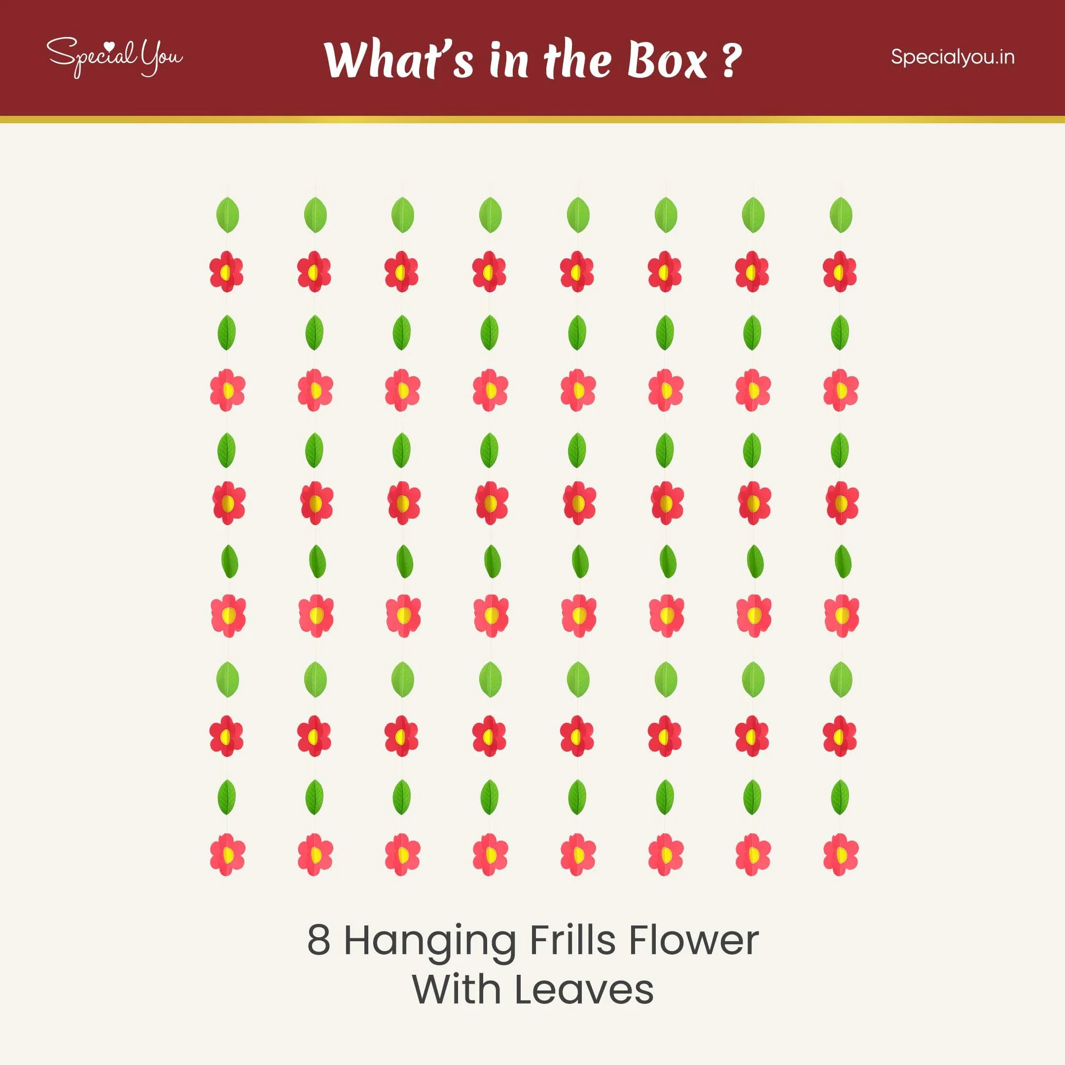 3D flower Hanging Decoration Items - Image 3