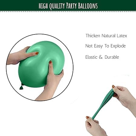 50 Metallic Green Balloons - Image 4