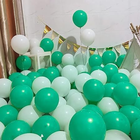 50 Metallic Green Balloons - Image 6