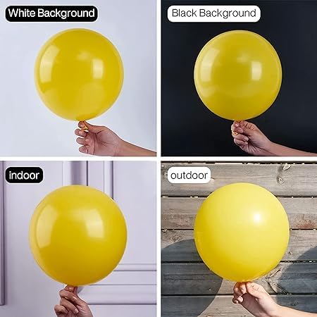 50 Metallic Yellow Balloons - Image 6
