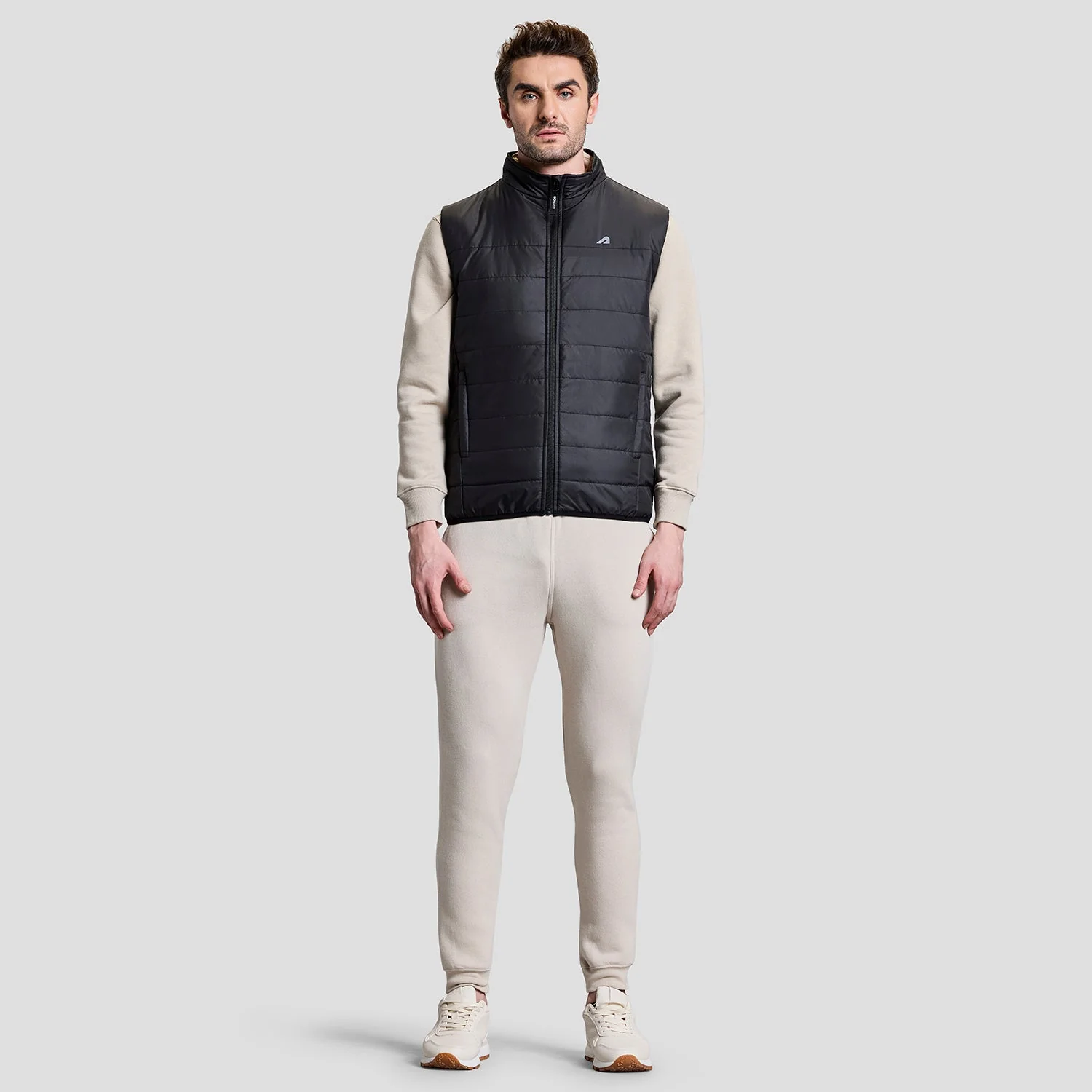 Alpine Mens Sleeveless Jacket - Black - Image 3