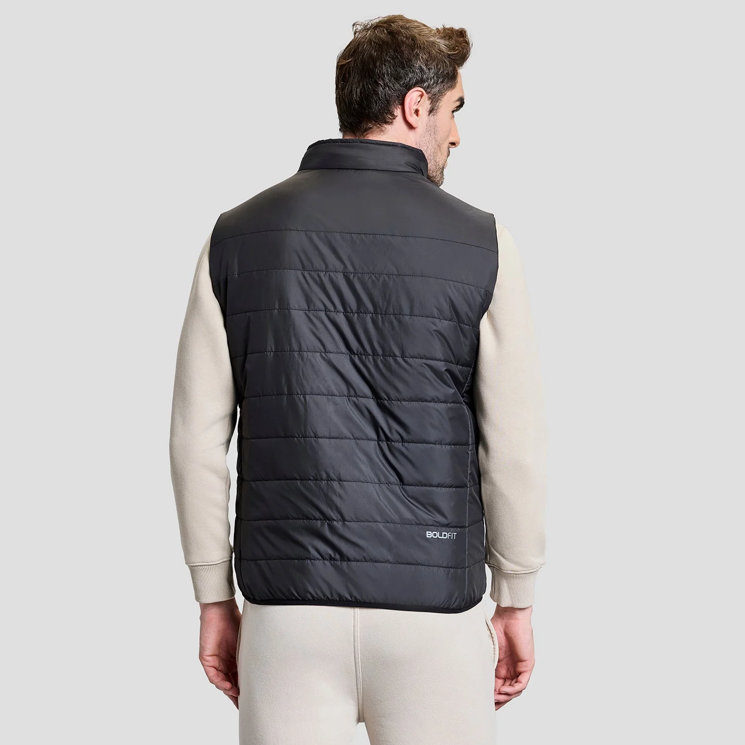 Alpine Mens Sleeveless Jacket - Black - Image 4