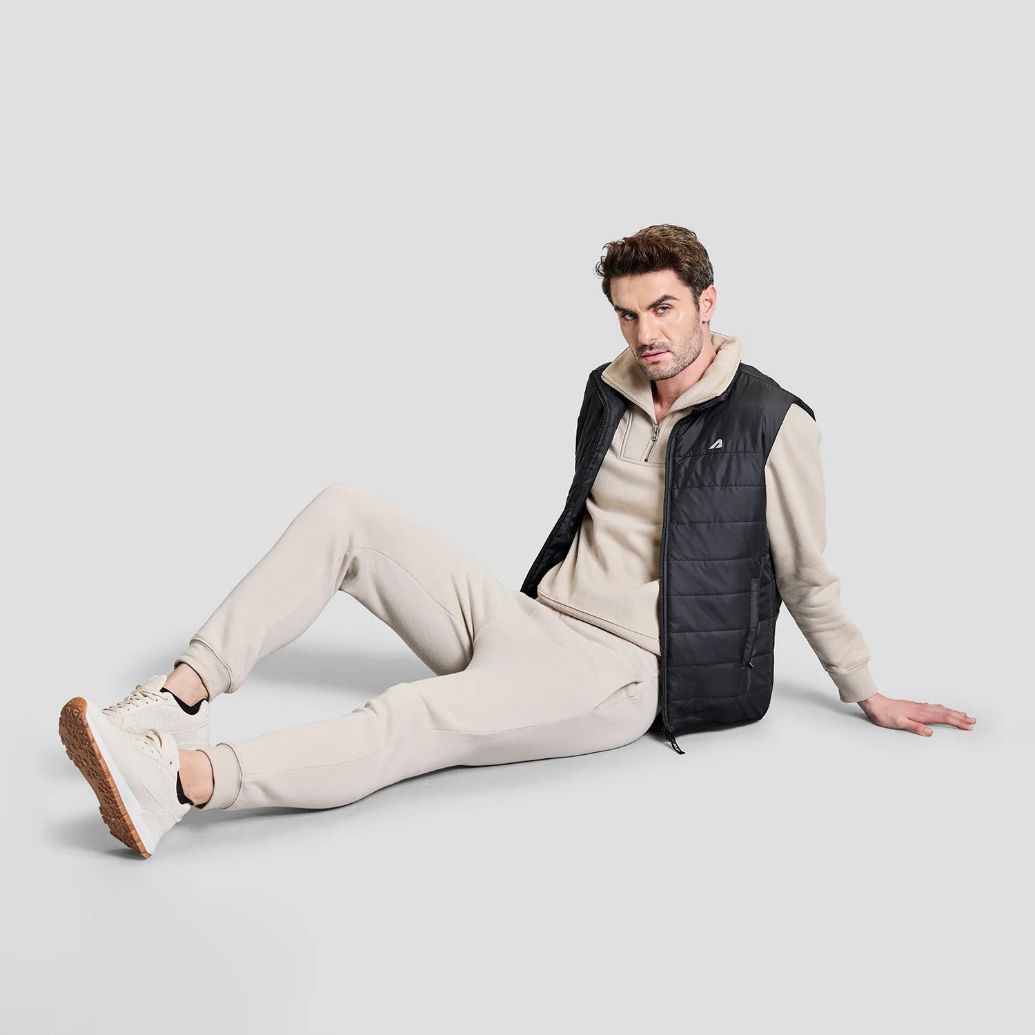 Alpine Mens Sleeveless Jacket - Black - Image 7