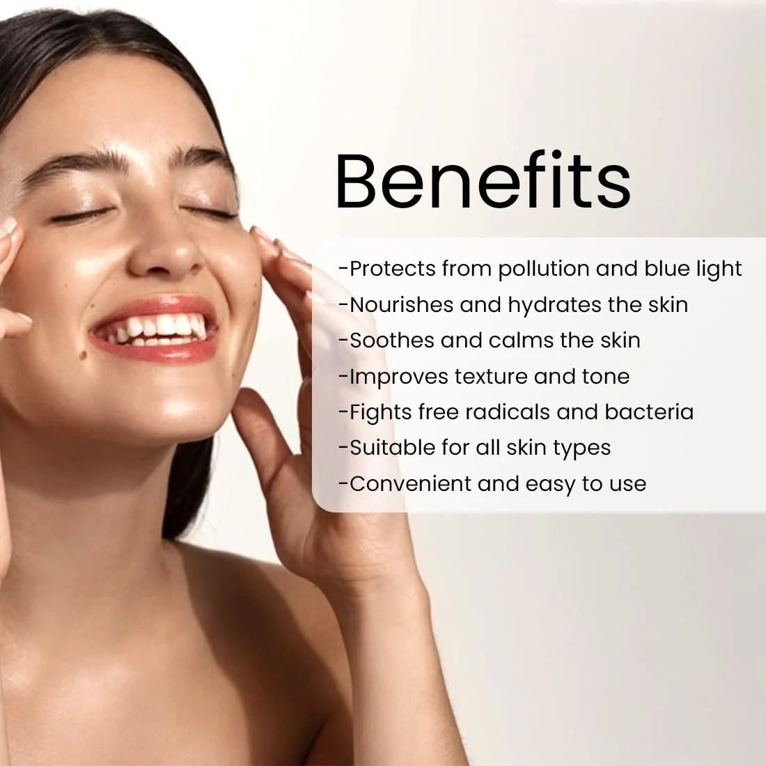 Anti pollution and blue light protection face serum with vitamin b3, hyaluronic acid & lemongrass extract - 30 ml - Image 4