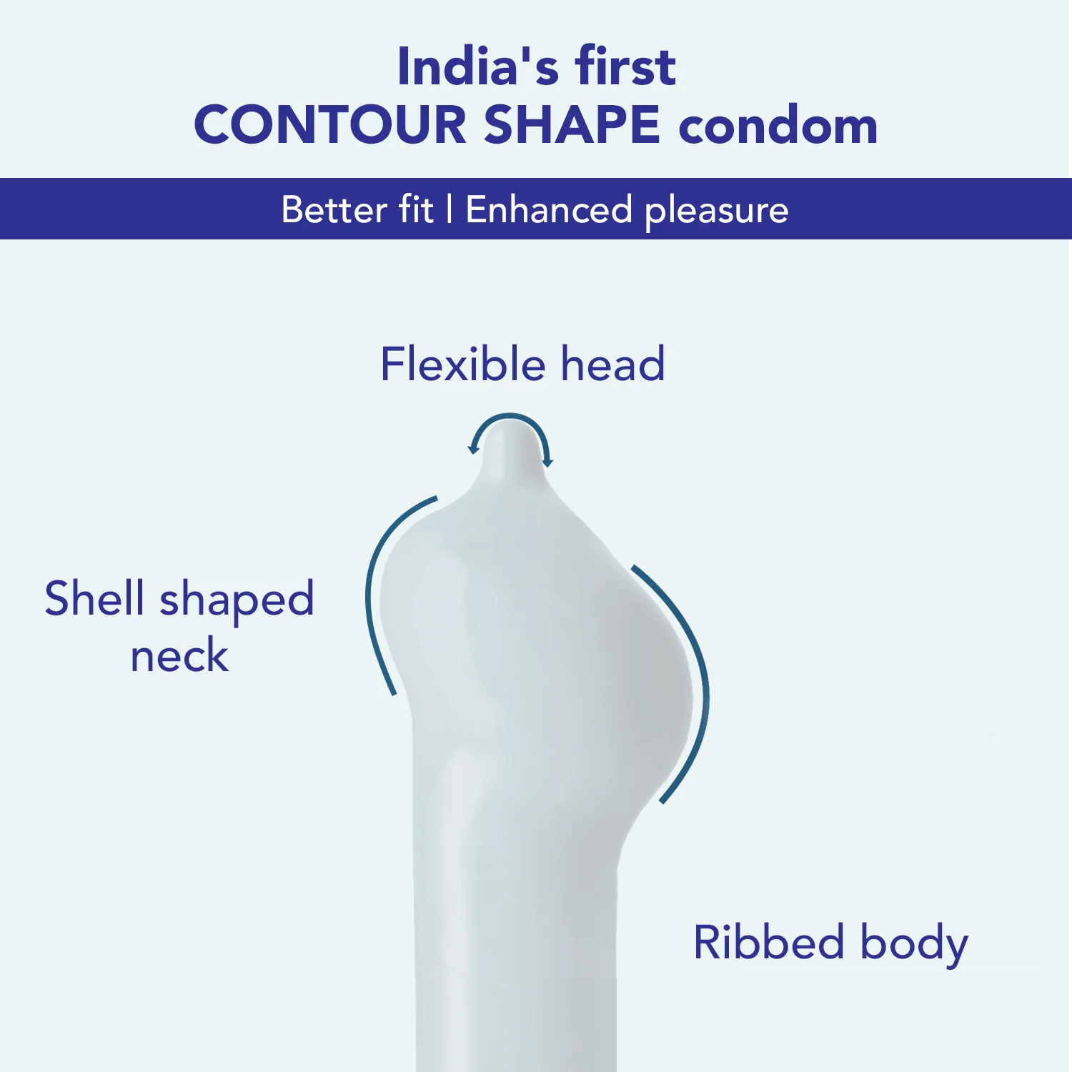 Bleu Spiral Vegan Condoms (1 Pack of 8) - Image 3