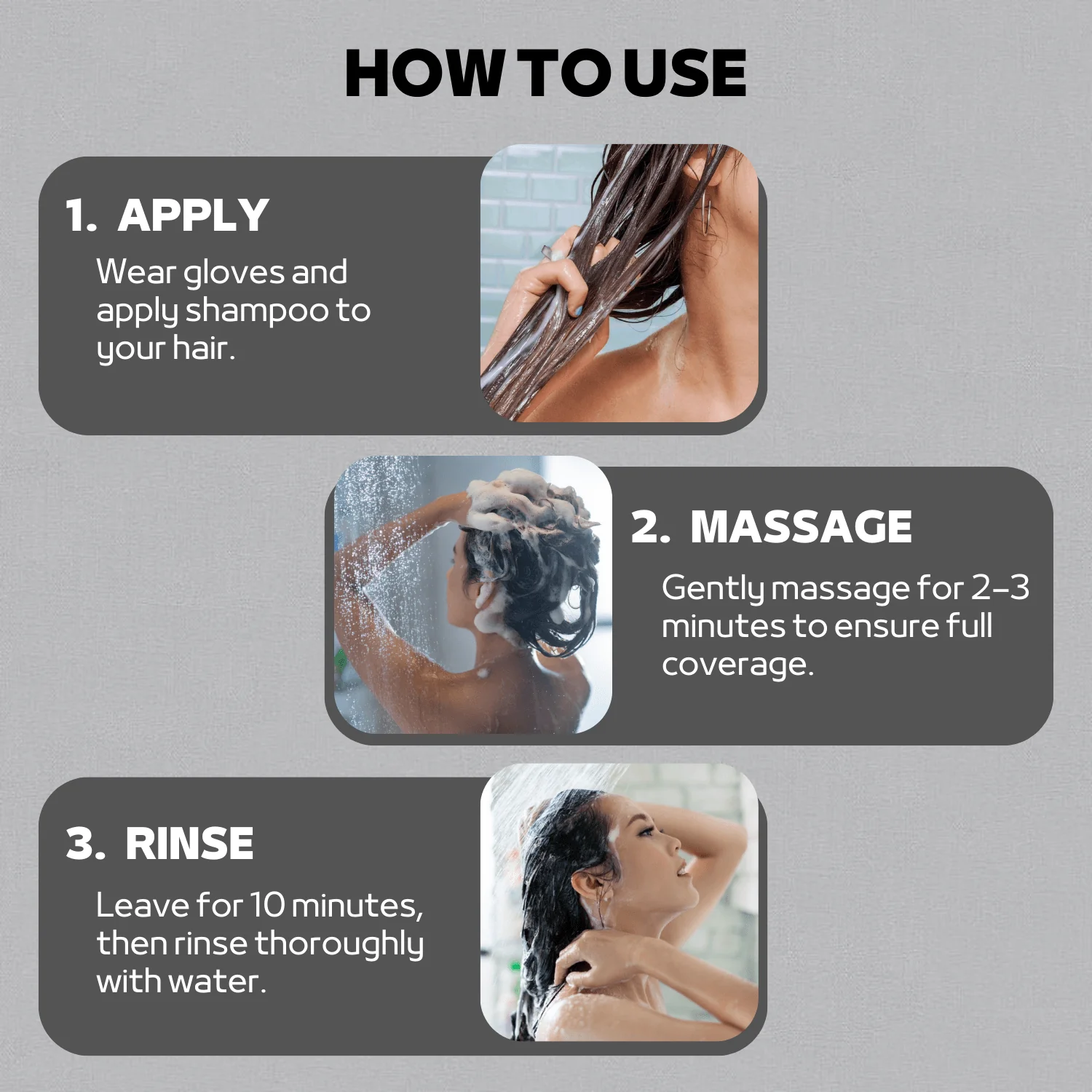 D-Fame 5 in 1 Black Hair Colour Shampoo - Image 4