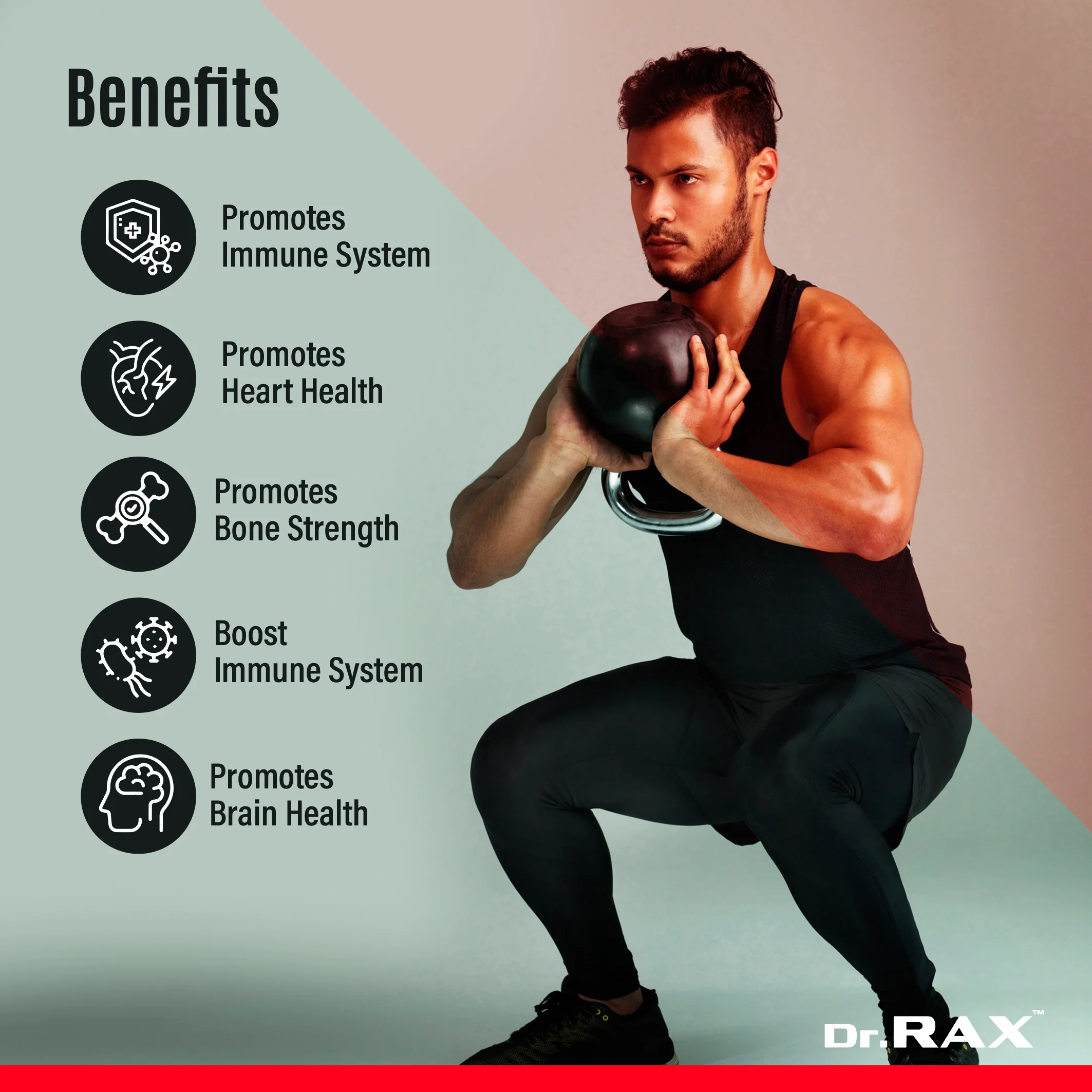 Dr. Rax Multivitamin for Men Veg Tablet - Image 3