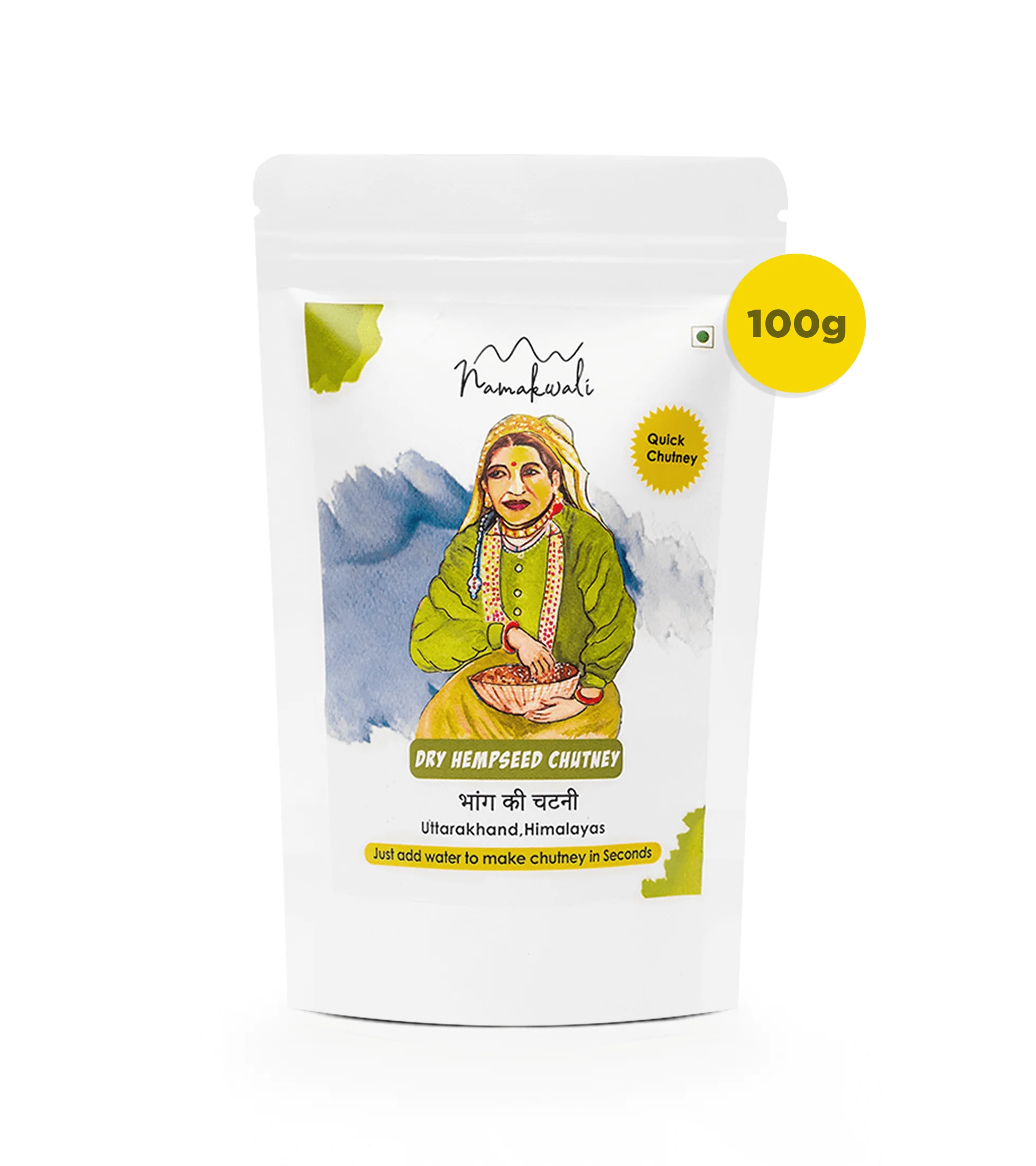 Dry Hempseed Chutney Powder, 100G - Image 12