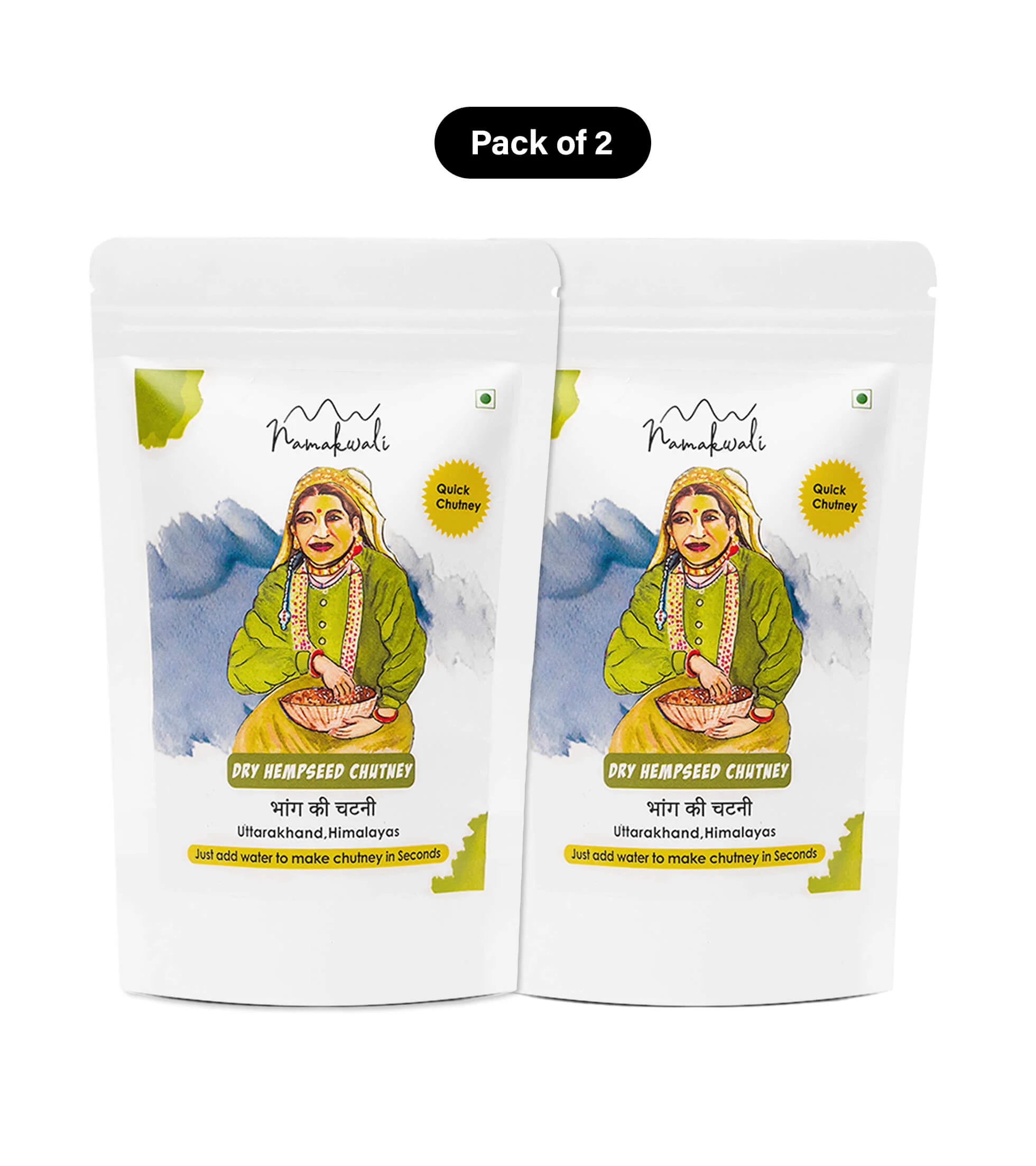 Dry Hempseed Chutney Powder, 200G - Image 3