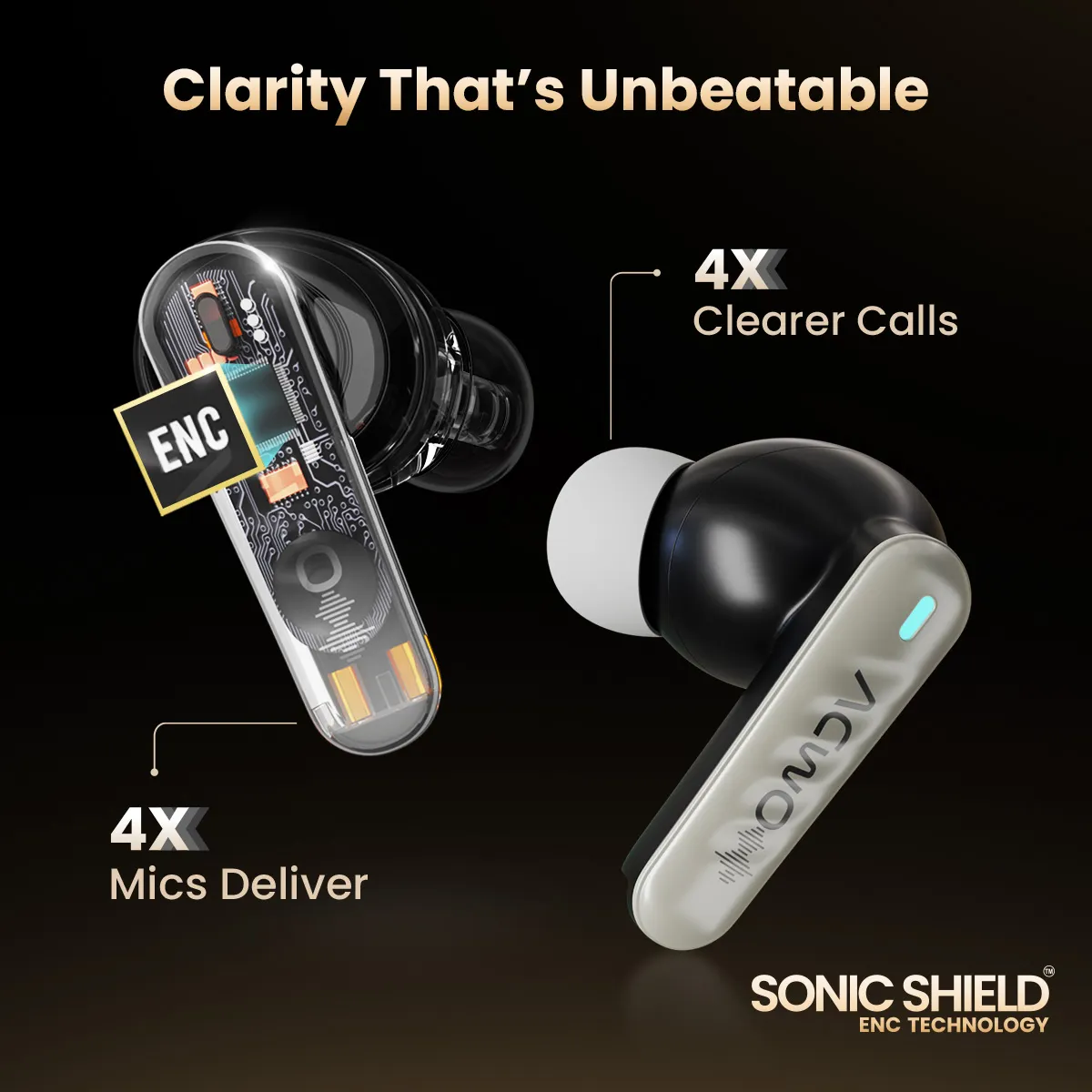 DwOTS 727 Bisque Beige Tws Earbuds - Image 38