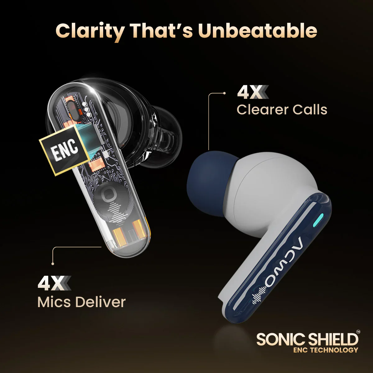 DwOTS 727 Bisque Beige Tws Earbuds - Image 9