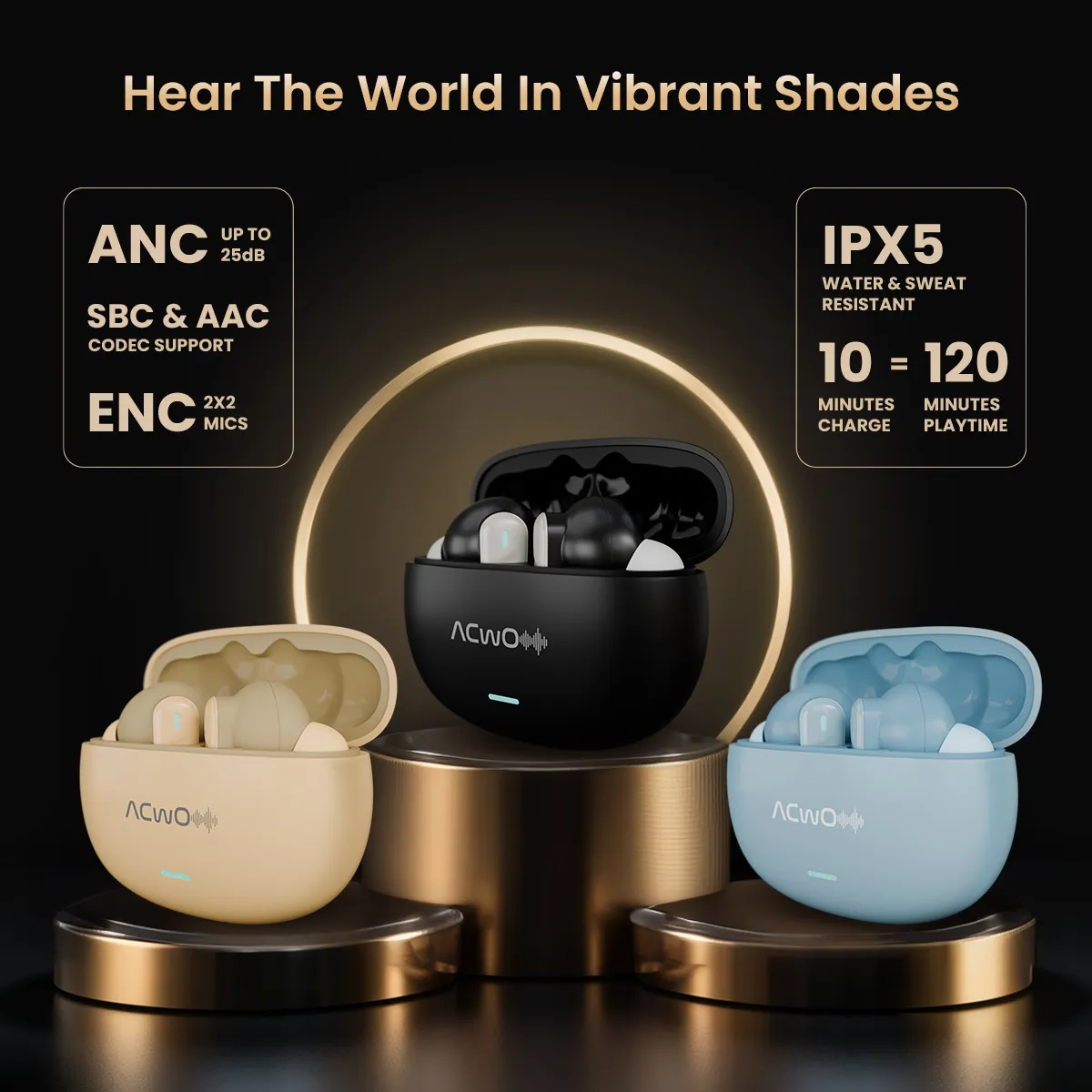 DwOTS 727 Denim Blue Tws Earbuds - Image 41