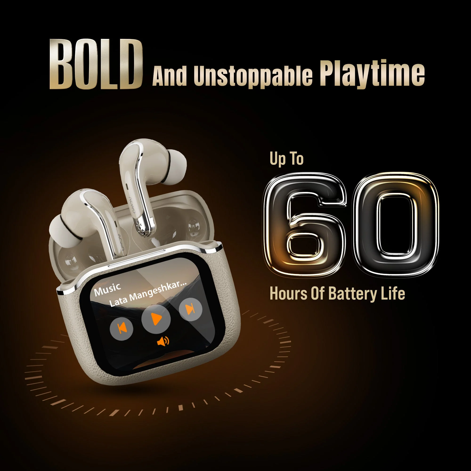 DwOTS BOLD -  HD Display TWS  Earbuds - Image 23