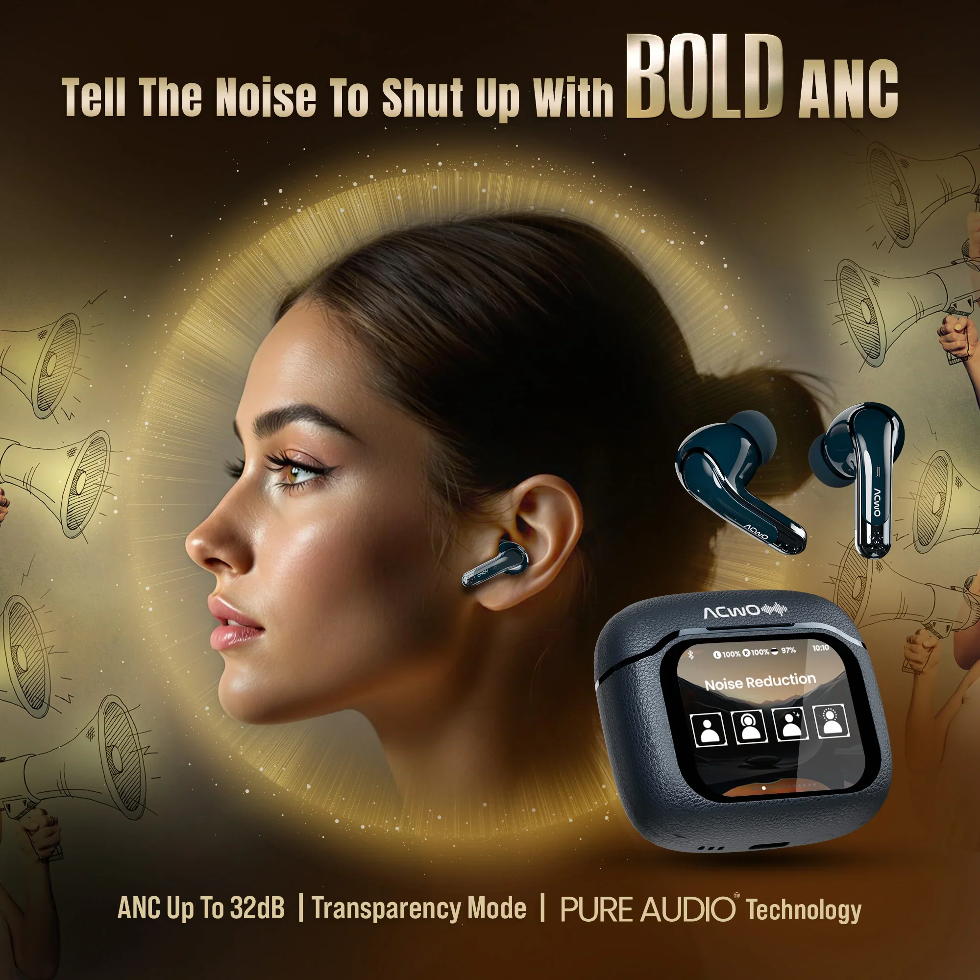 DwOTS BOLD -  HD Display TWS  Earbuds - Image 5