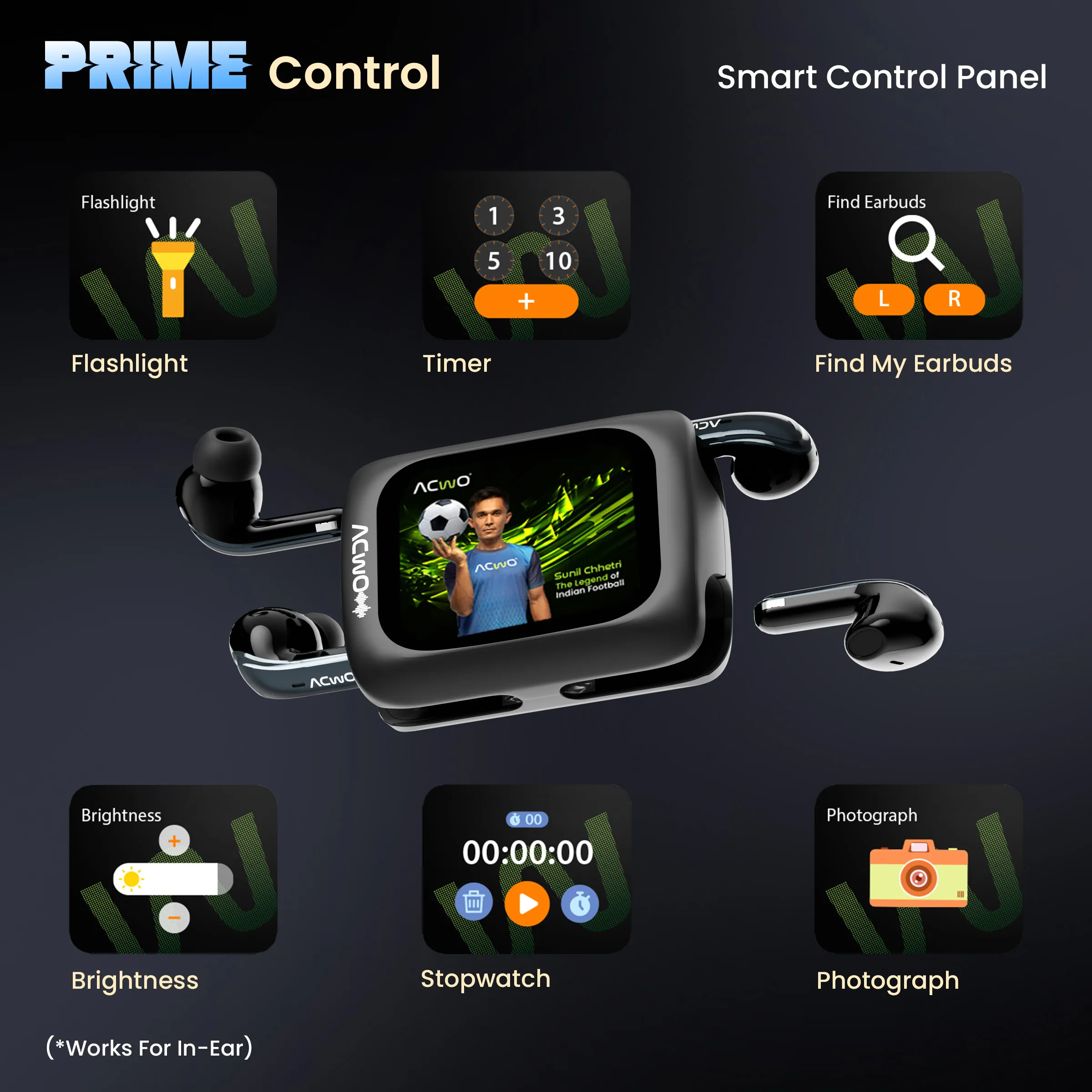 Dwots Fire Prime : [IndiaS First 4 Earbuds In 1 Case With Advanced Anc + Smart Touch Screen Display] - Image 8