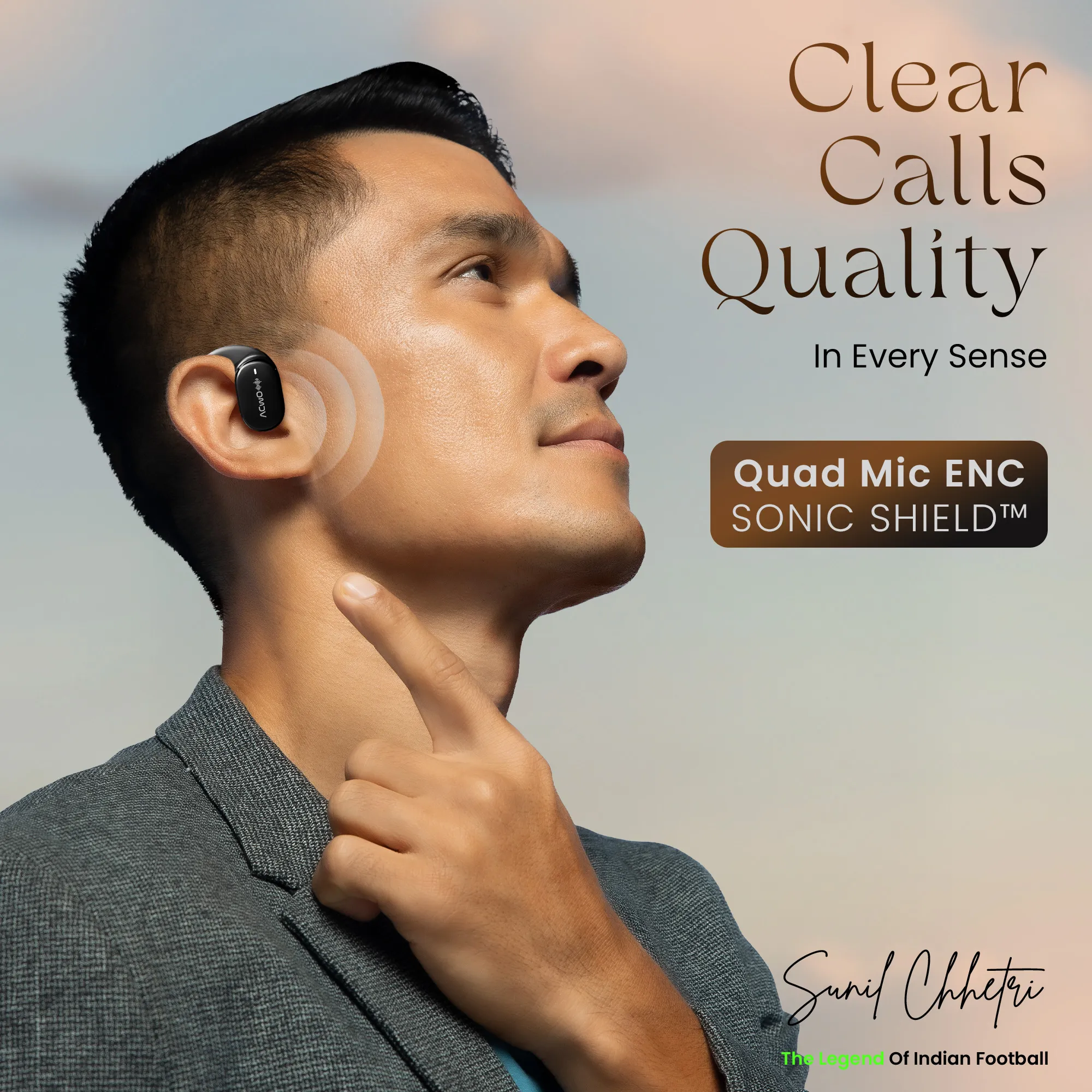 DwOTS Sense Open-Ear creame Wireless Headphones - Image 11