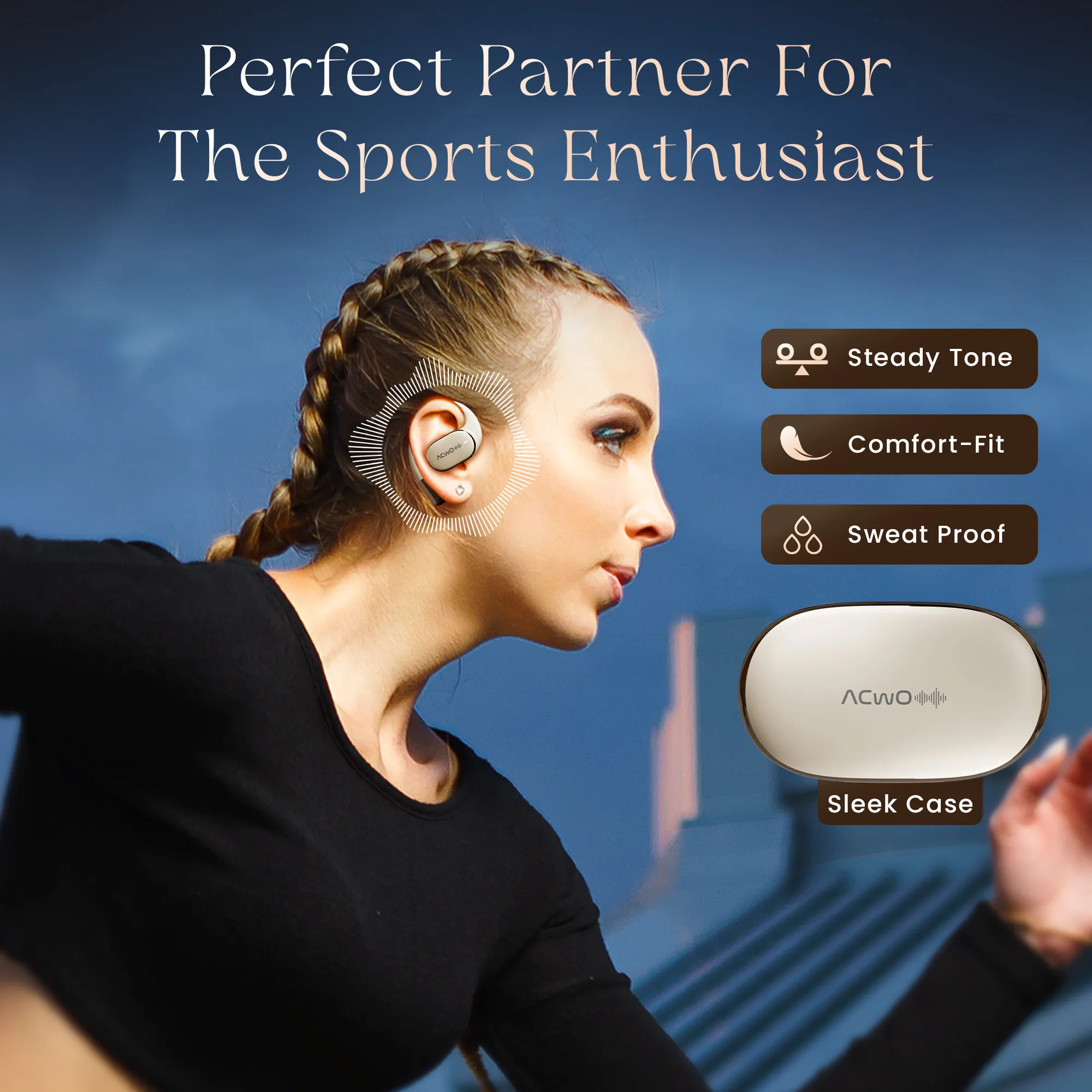 DwOTS Sense Open-Ear White Wireless Headphones - Image 19