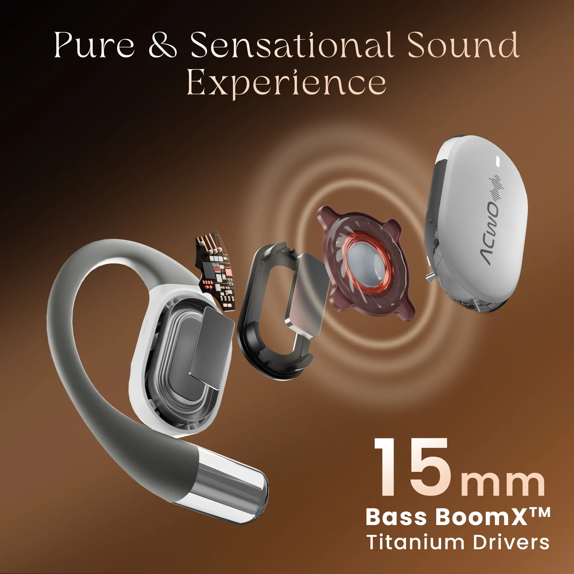 DwOTS Sense Open-Ear White Wireless Headphones - Image 41