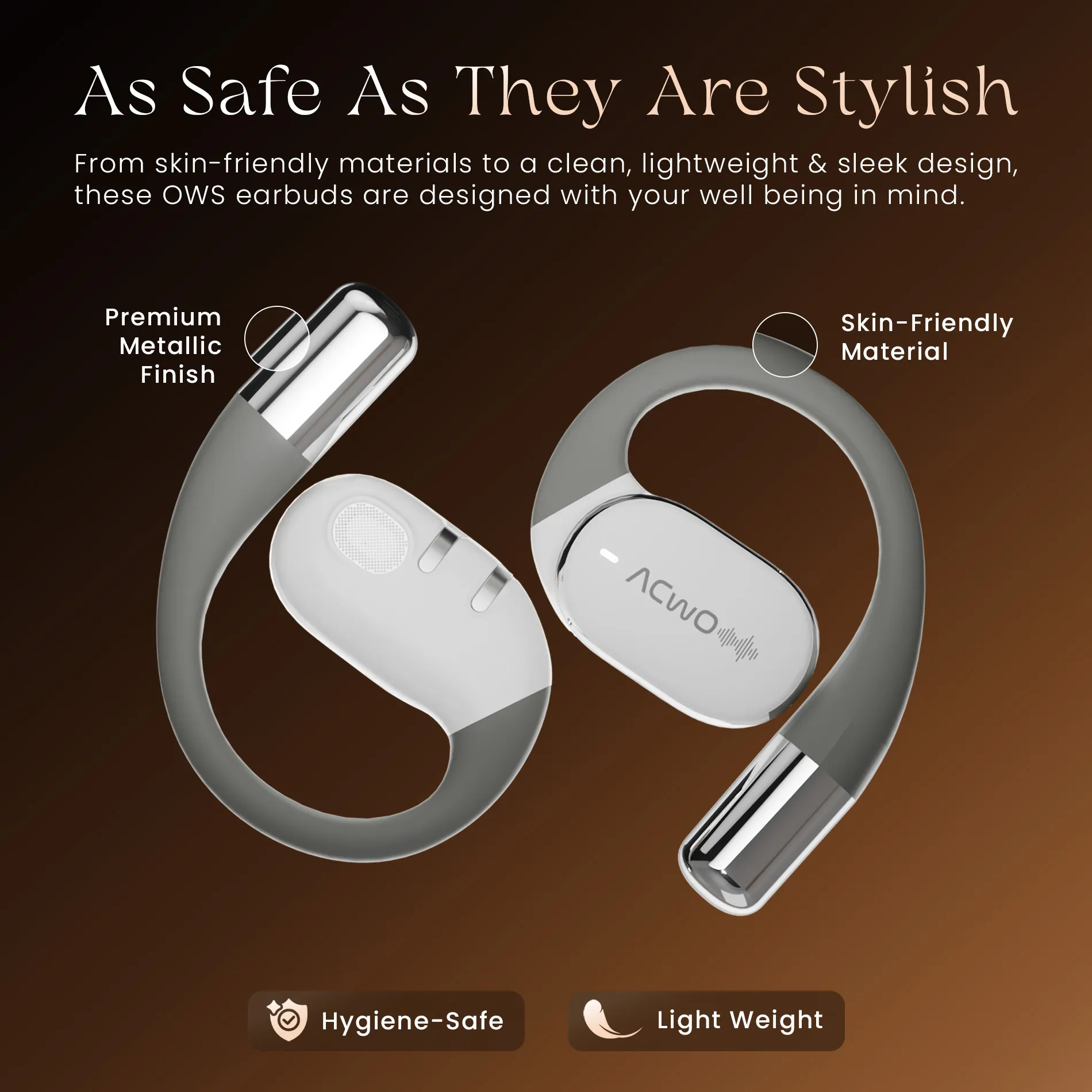 DwOTS Sense Open-Ear White Wireless Headphones - Image 44