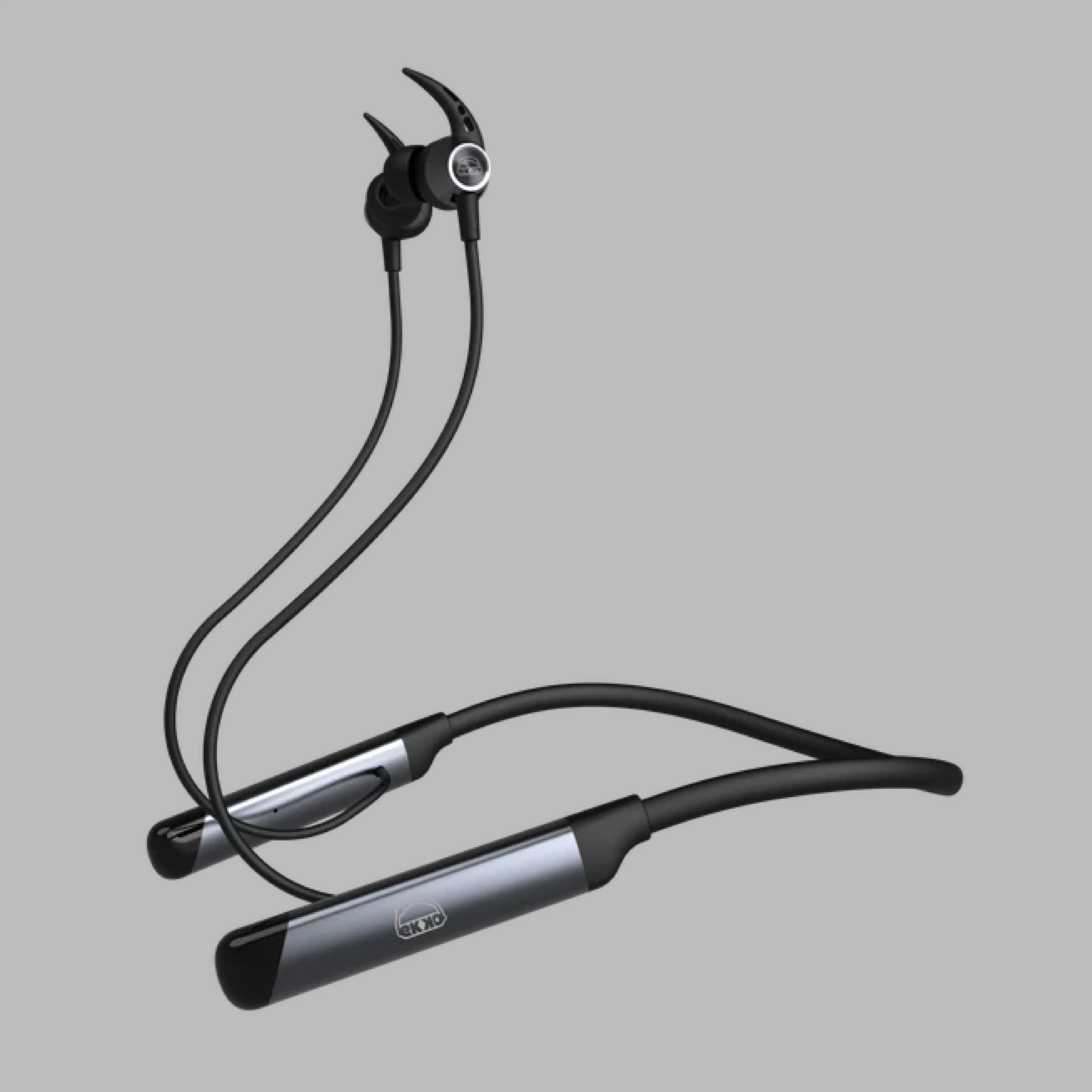 EKKO Unplug N04 Neckband: Premium ENC, 40ms Latency, Max Bass, Twin Connect, Siri & Google Assistant (Black) - Image 7