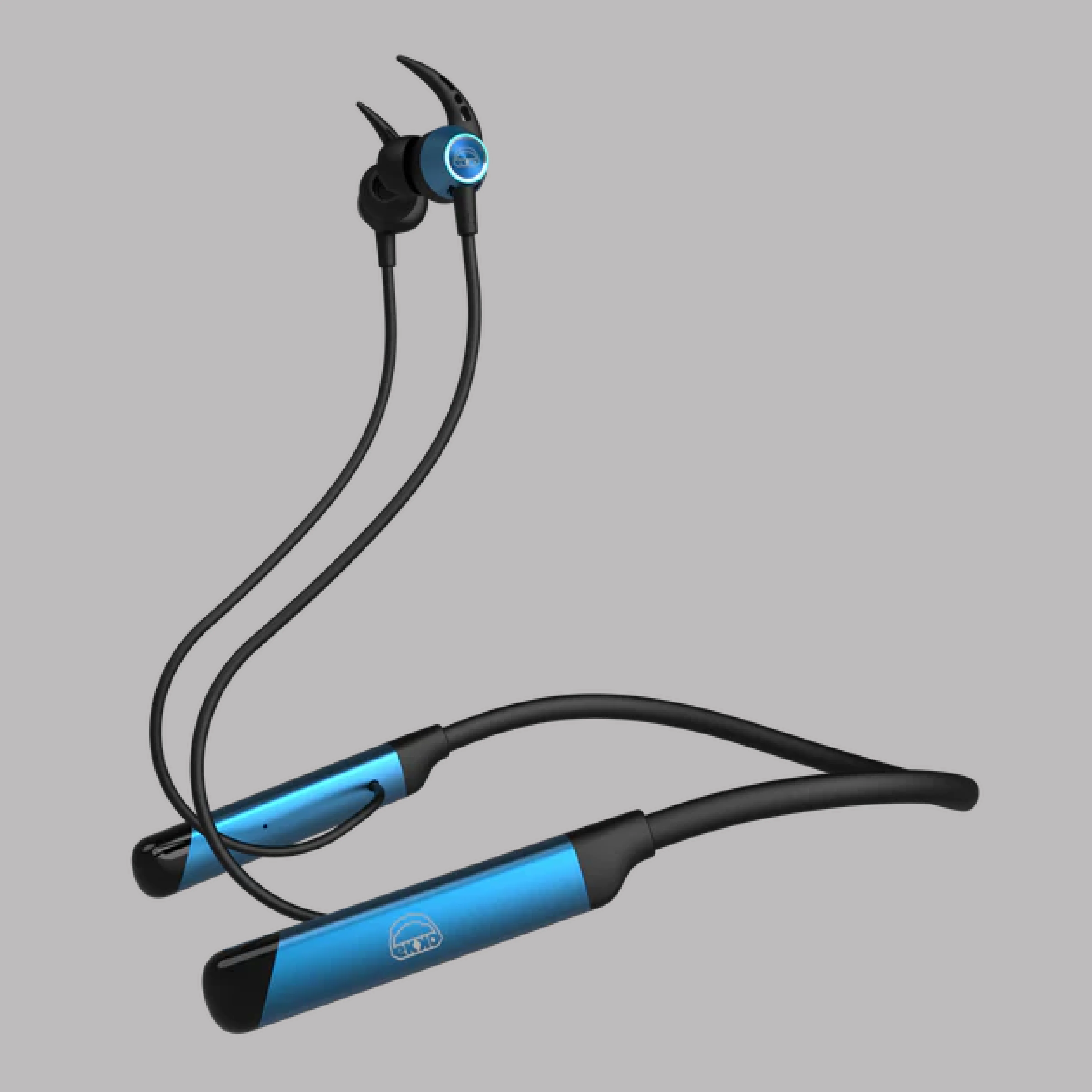 EKKO Unplug N04 Neckband: Premium ENC, 40ms Latency, Max Bass, Twin Connect, Siri & Google Assistant (Blue) - Image 7