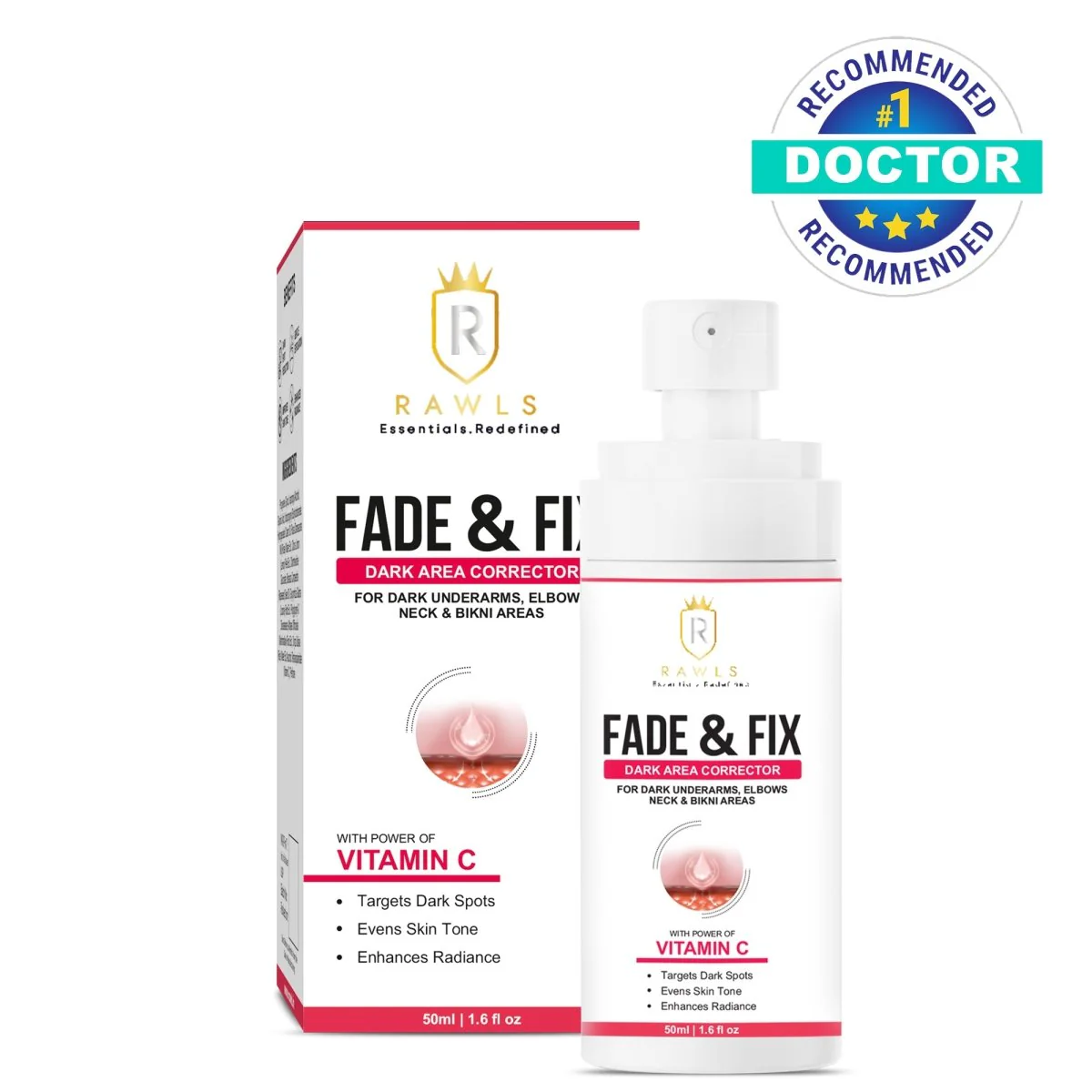 Fade & Fix - Vitamin C Dark Area Corrector and Removal for Dark Underarms & Knee - 50 ml - Image 8