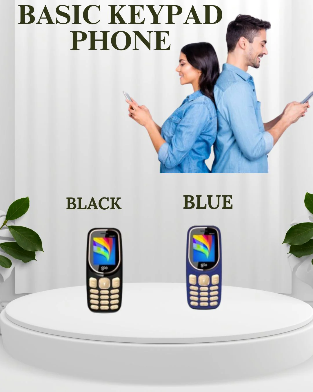 Gio Phone with 1.8 INCH Display,1100 MAH Battery,Contains Many Indian Language,Basic Keypad Phone - Image 5