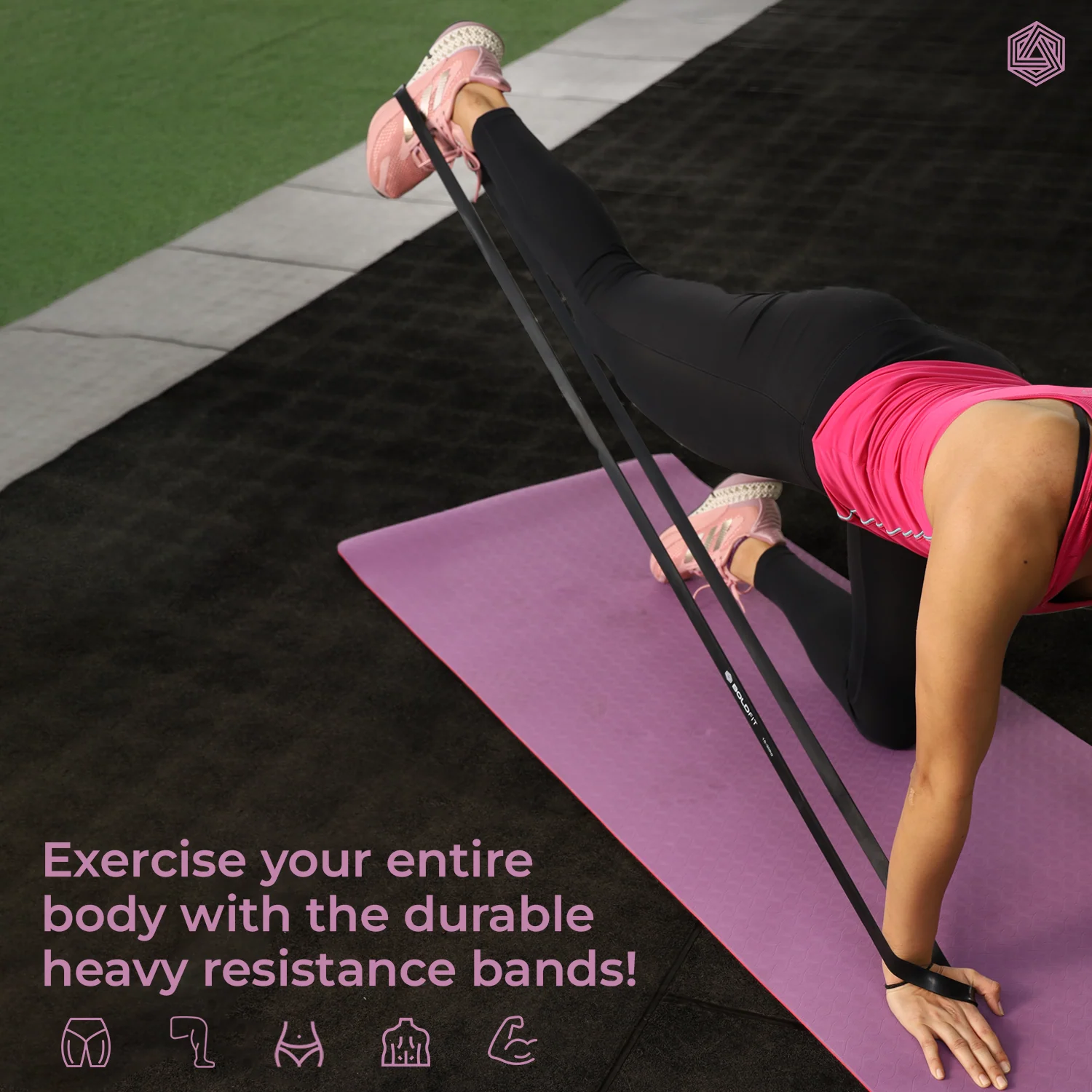 Heavy Resistance Band - Set of 3 - Image 9