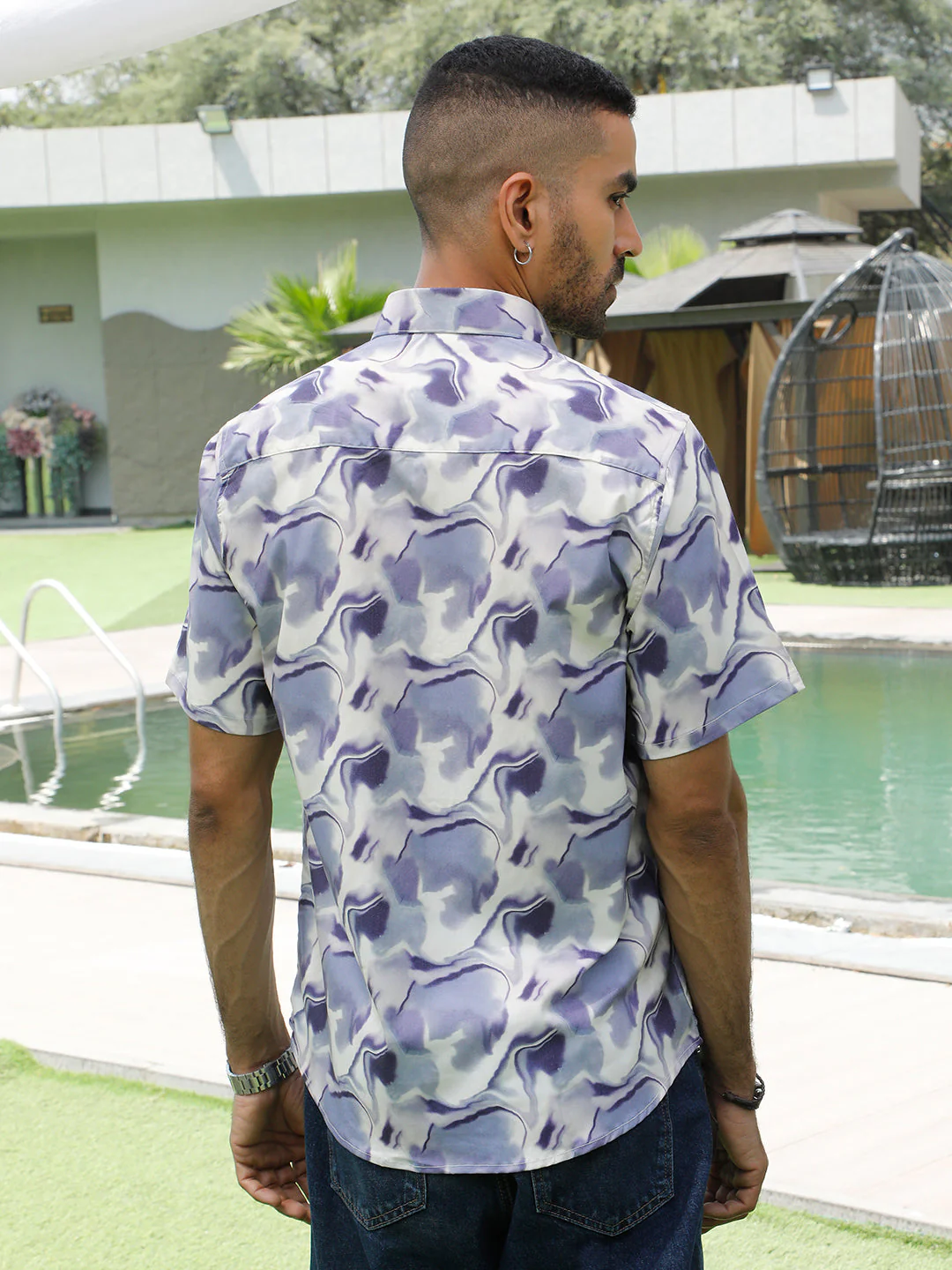 KRAFT INDIA Men Cotton Lycra Printed Paisley Casual Shirt - Image 12