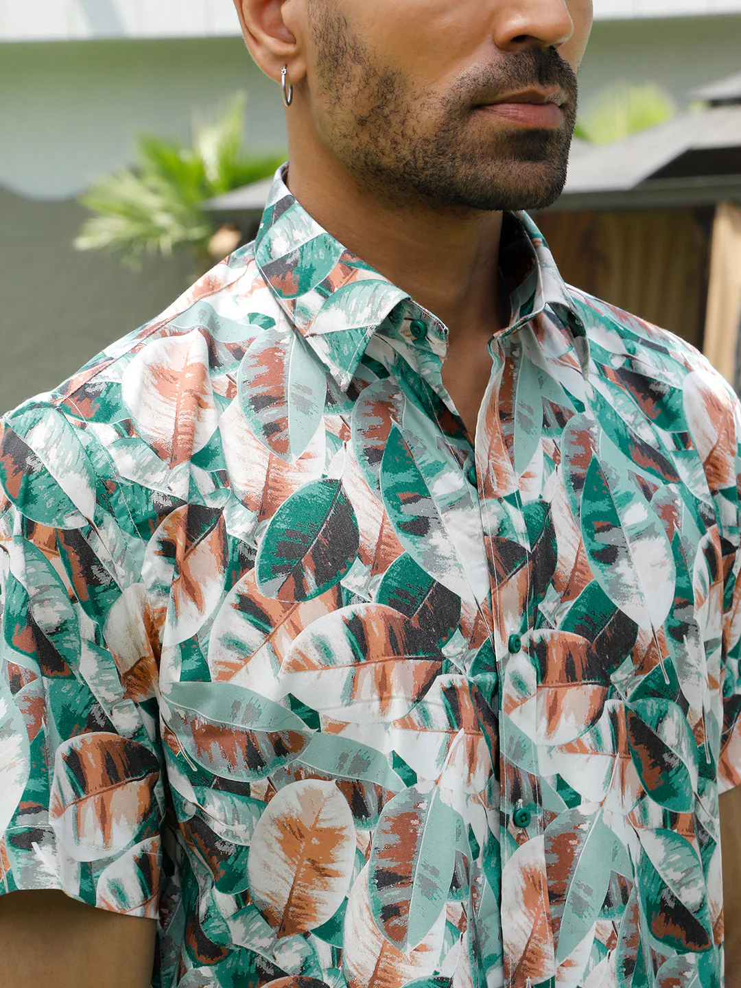 KRAFT INDIA Men Cotton Lycra Printed Paisley Casual Shirt - Image 3