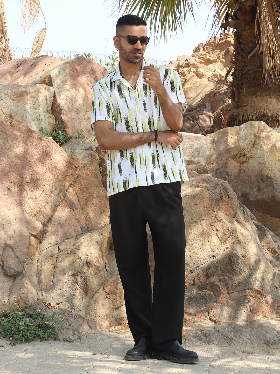 KRAFT INDIA Men Polycotton Cuban Collar Casual Shirt - Image 19