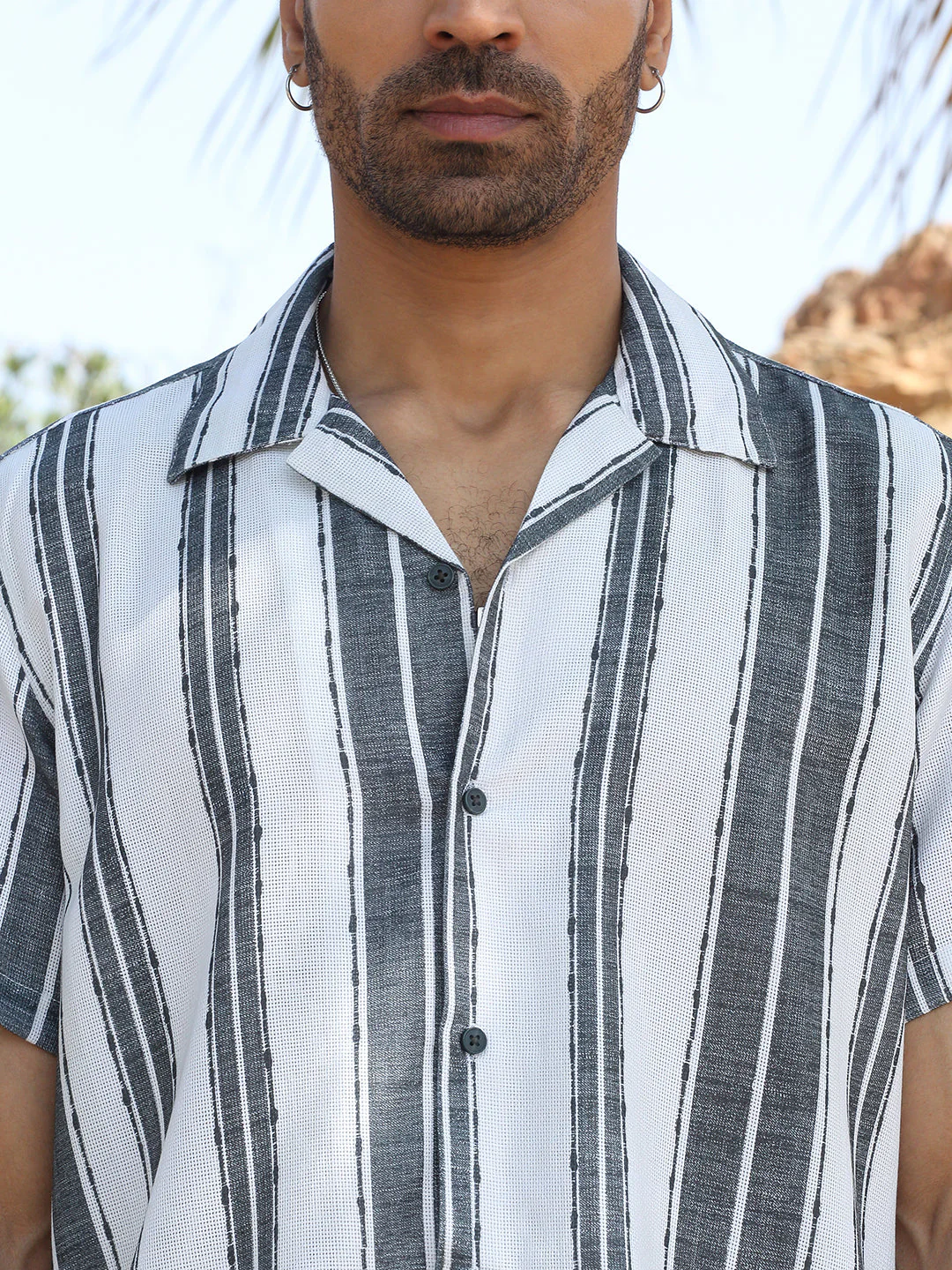 KRAFT INDIA Men Polycotton Cuban Collar Casual Shirt - Image 3