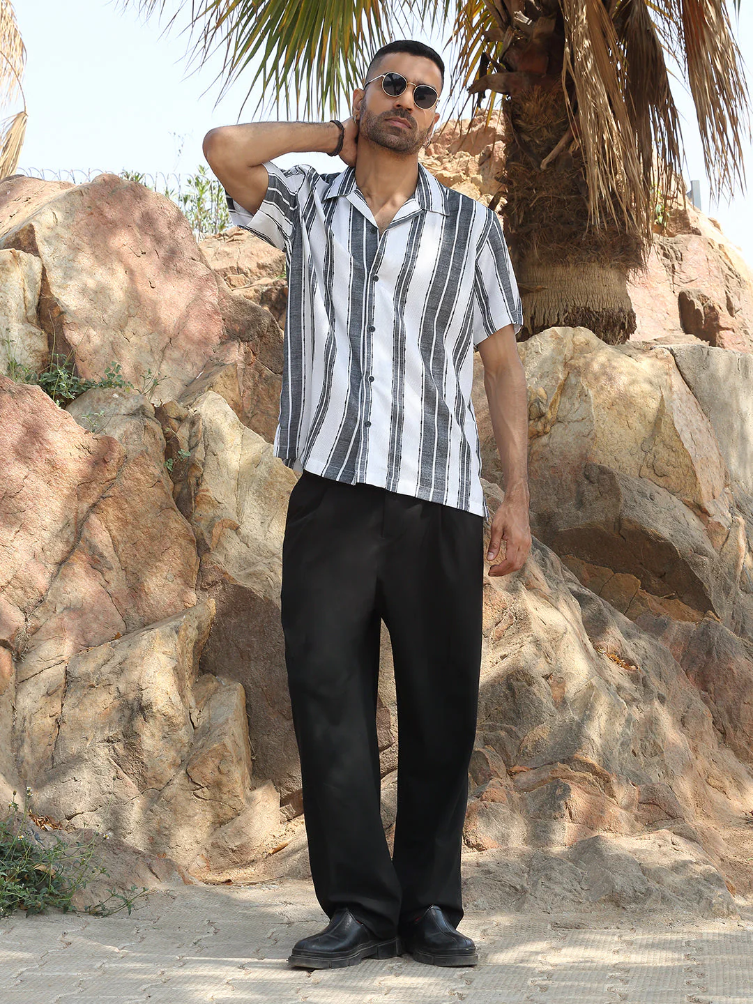 KRAFT INDIA Men Polycotton Cuban Collar Casual Shirt - Image 4