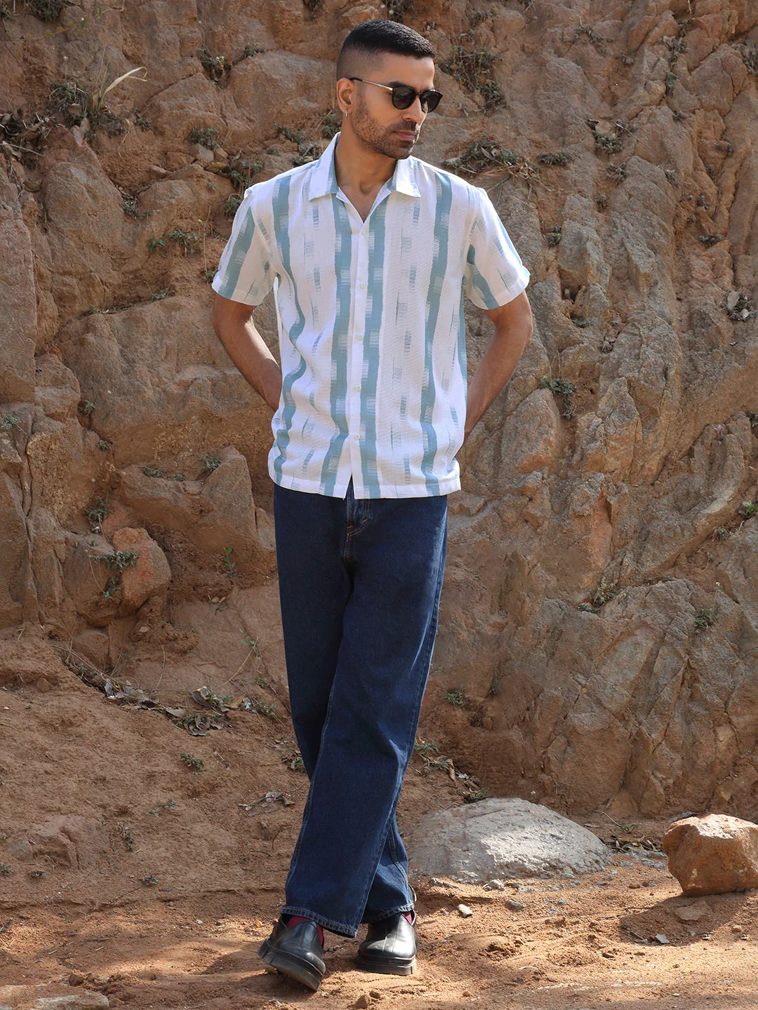 KRAFT INDIA Men Polycotton Cuban Collar Casual Shirt - Image 9