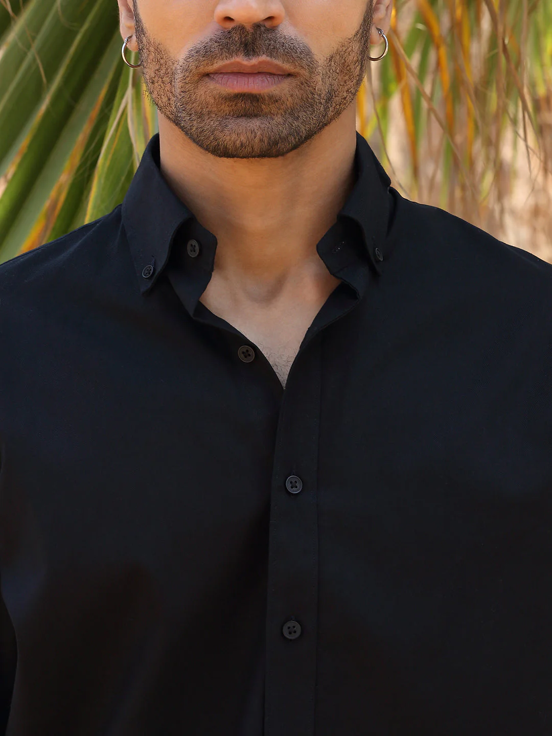 KRAFT INDIA Men Twill Cotton Solid Button-Down Collar Casual Shirt - Image 8