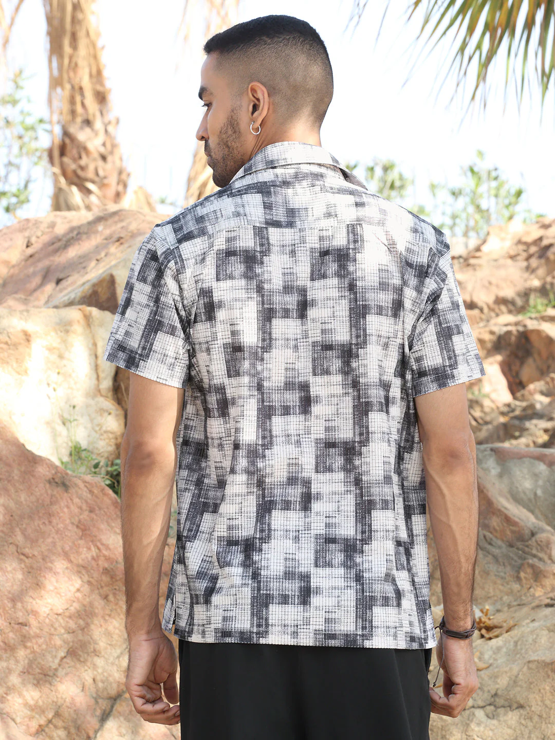 KRAFT INDIA Men Viscose Rayon Cuban Collar Printed Casual Shirt - Image 17