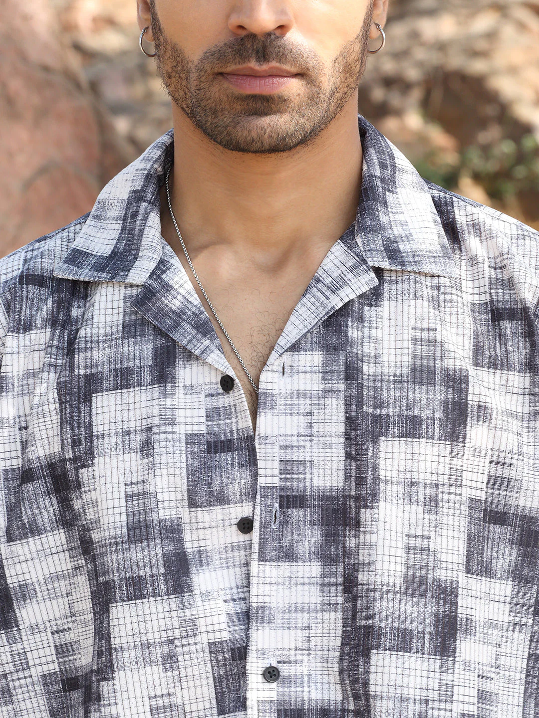 KRAFT INDIA Men Viscose Rayon Cuban Collar Printed Casual Shirt - Image 18