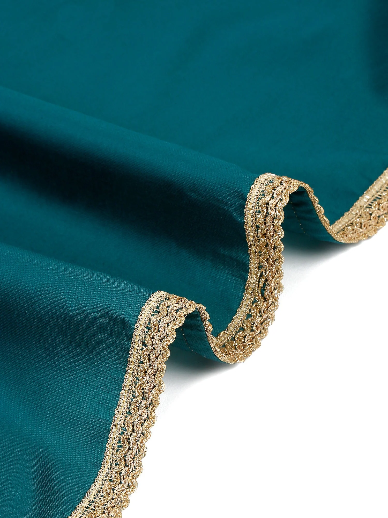 KRAFT INDIA Men's Cotton Silk Sequenced Embroided Kurta with Beige Elastic Waistband Salwar with Matching Dupatta - Image 13