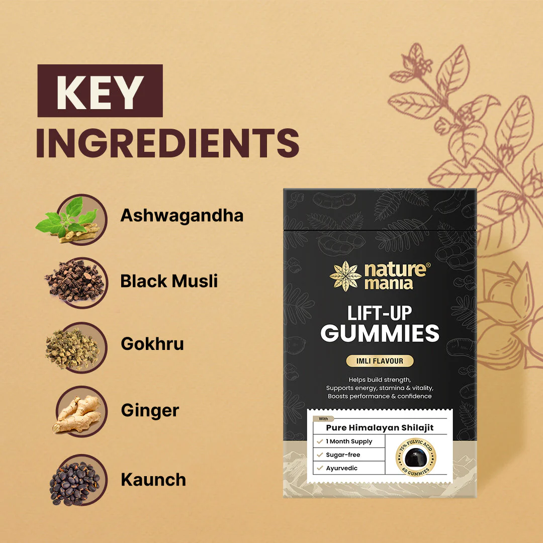 Lift-Up Gummies – Power-Packed with Pure Himalayan Shilajit | Imli Flavour | 60 Gummies | - Image 3