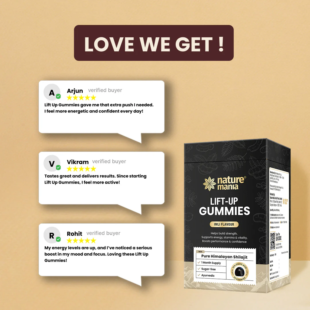 Lift-Up Gummies – Power-Packed with Pure Himalayan Shilajit | Imli Flavour | 60 Gummies | - Image 7