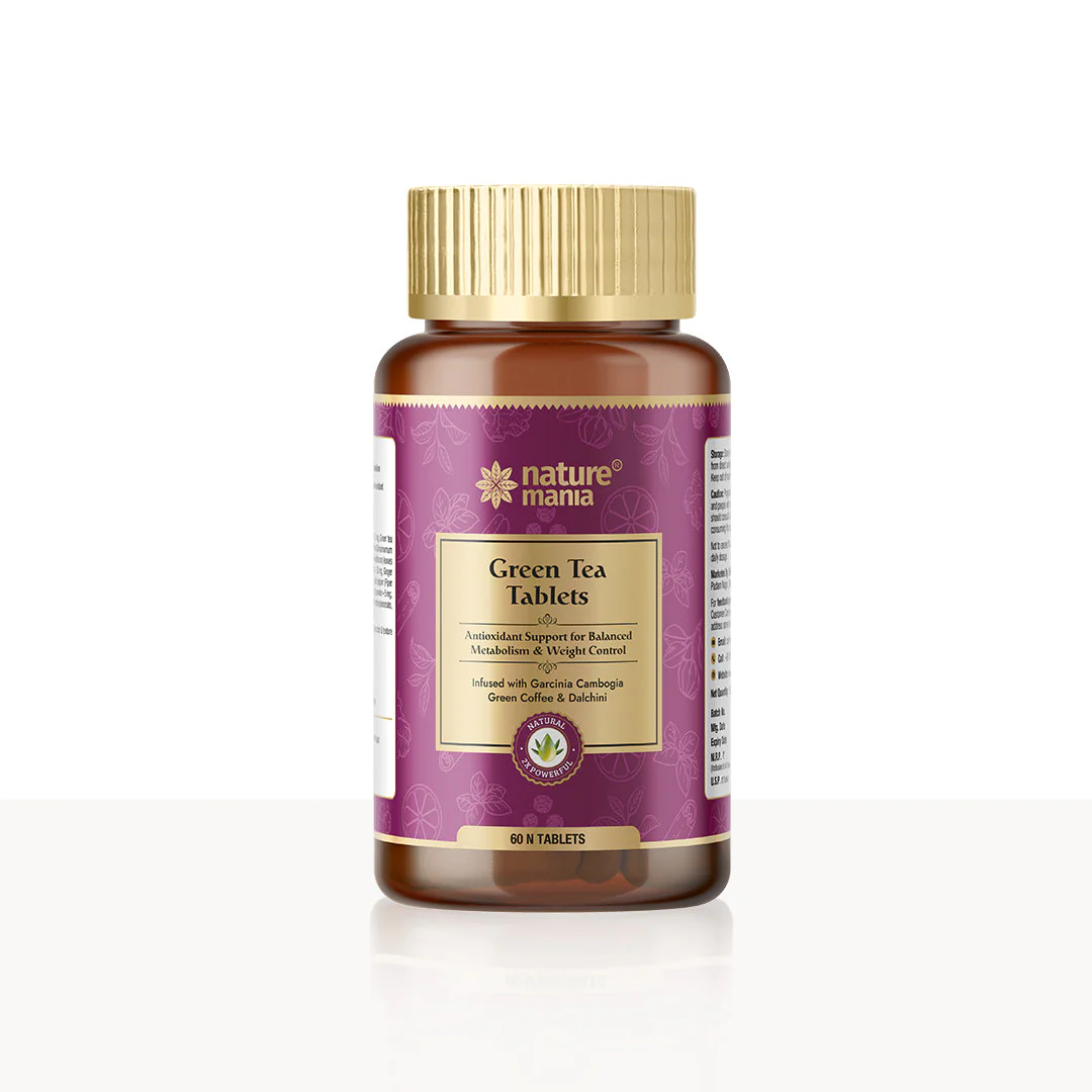 Nature Mania Green Tea Tablets-60N | Weight Loss | Fat Burner for Men and Women - Image 9