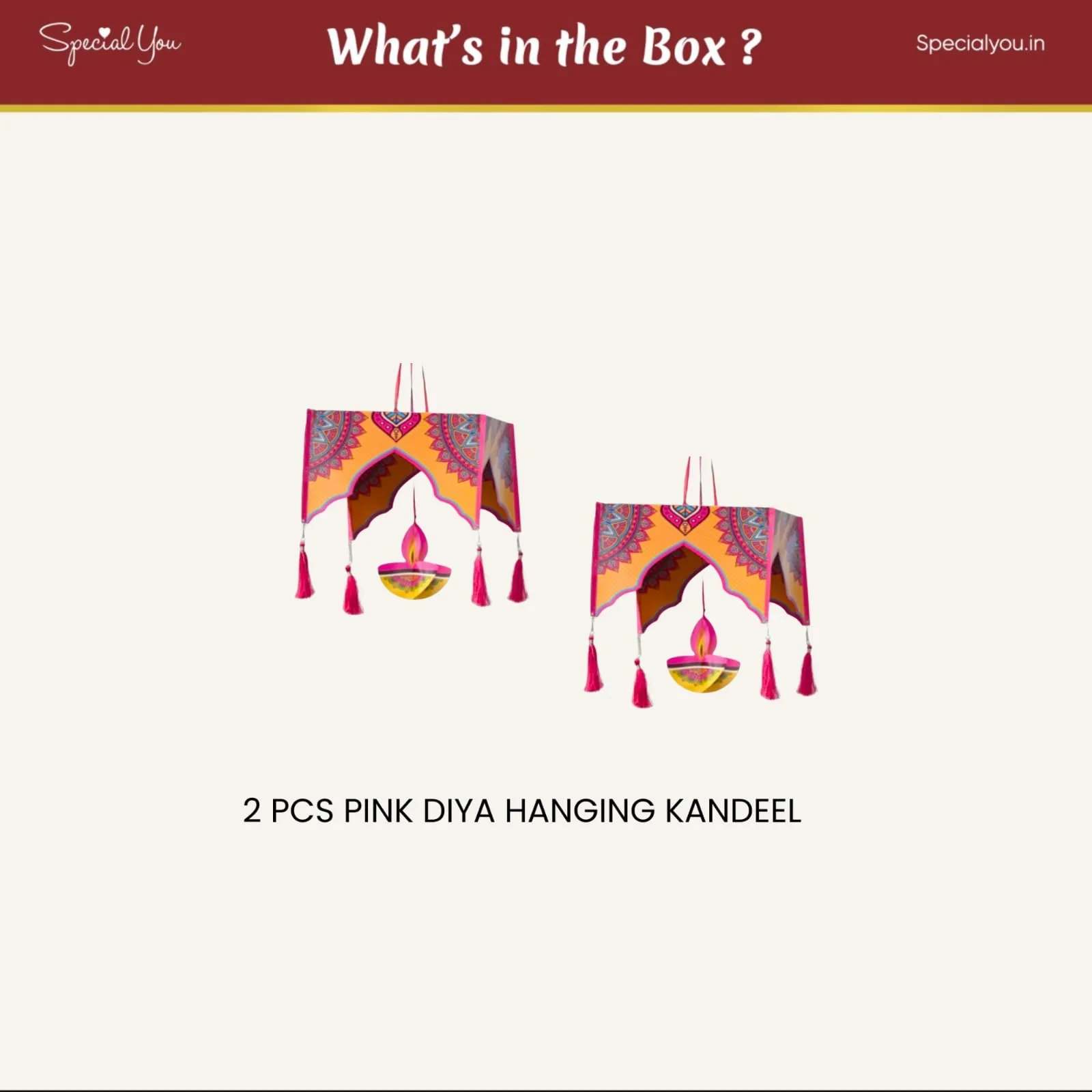 Paper Kandeel Wall Hanging for Diwali - Image 3