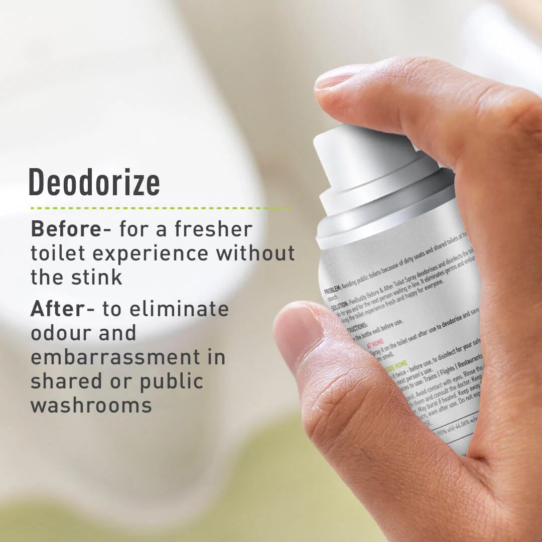 PeeBuddy Toilet Seat Sanitizer (Lavender, 1 Pack of 70 ml) - Image 5