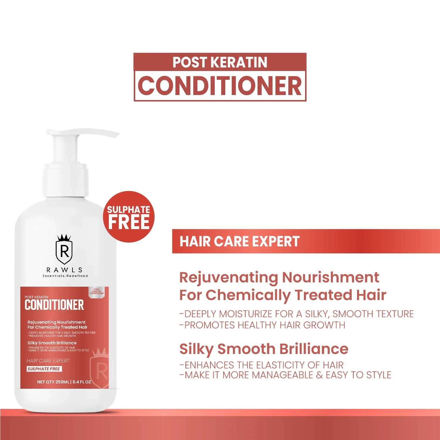 Post Keratin Hair Conditioner - 250 ml - Image 3