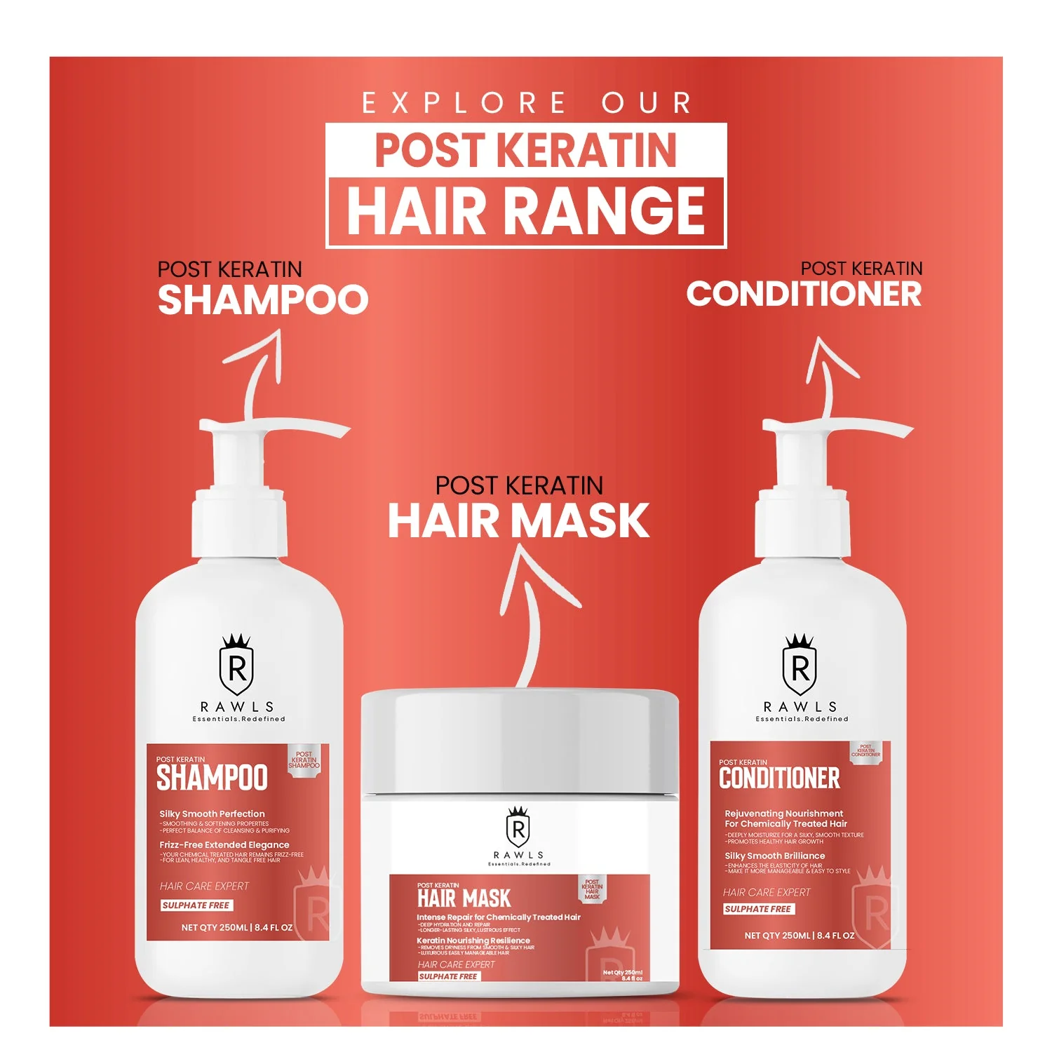 Post Keratin Hair Conditioner - 250 ml - Image 5