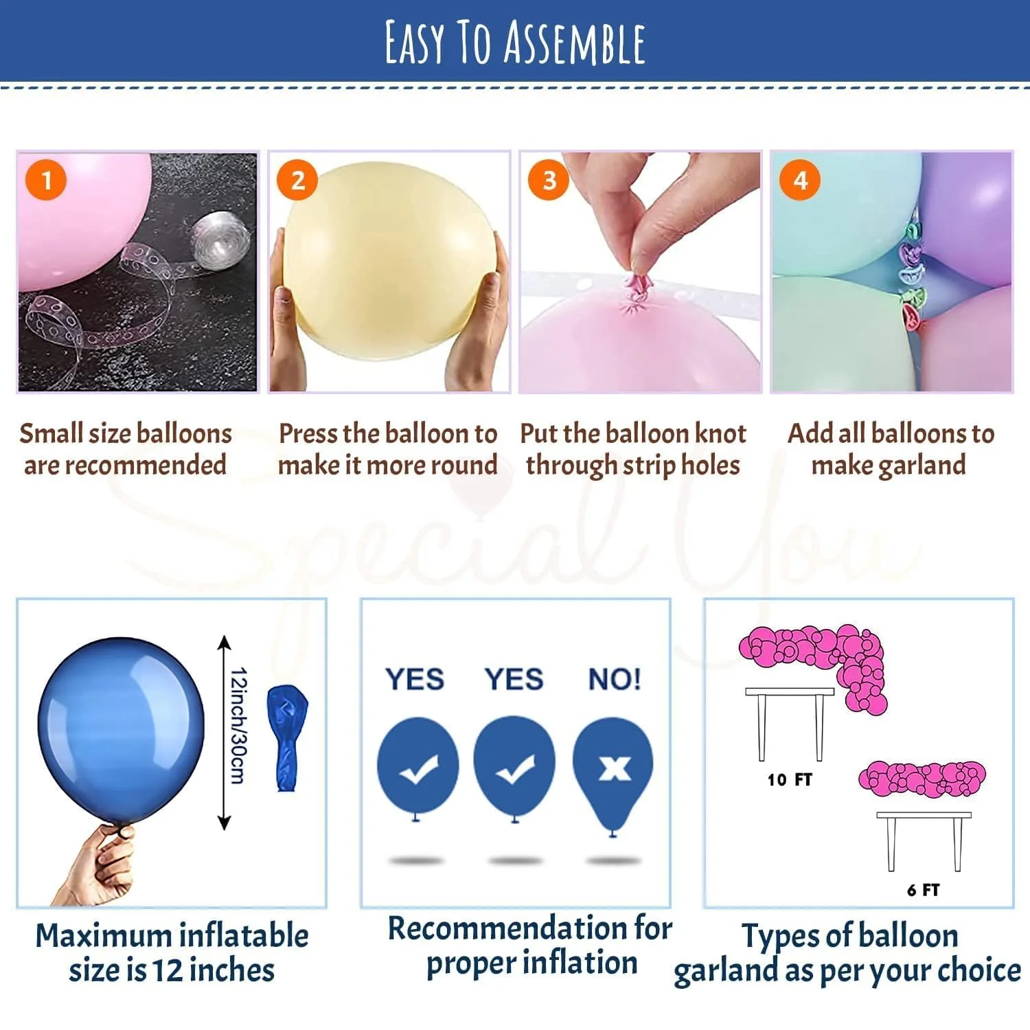 Rosegold, Peach & Pink Balloon combo - Image 4