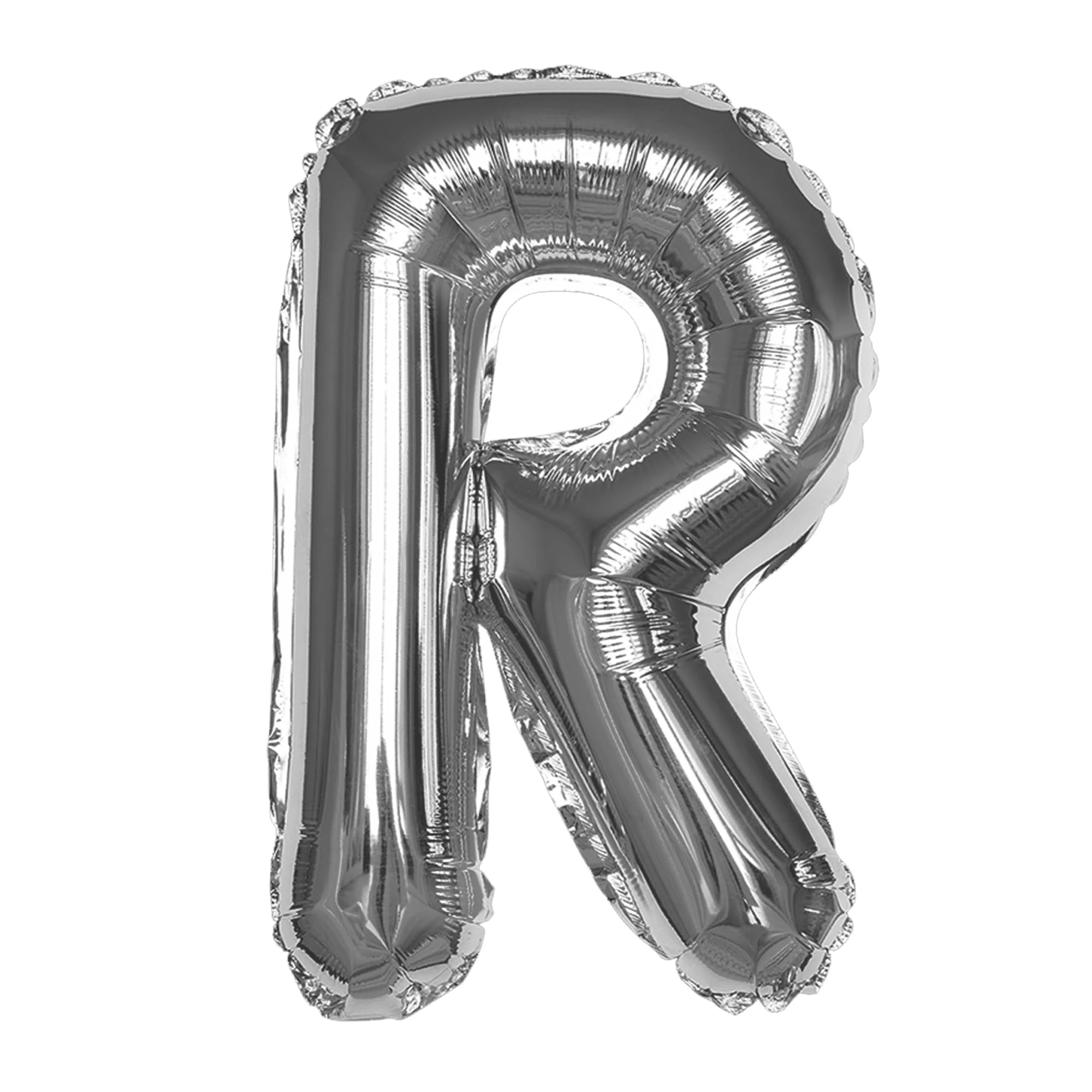 Silver R Letter Foil Balloon - Image 6