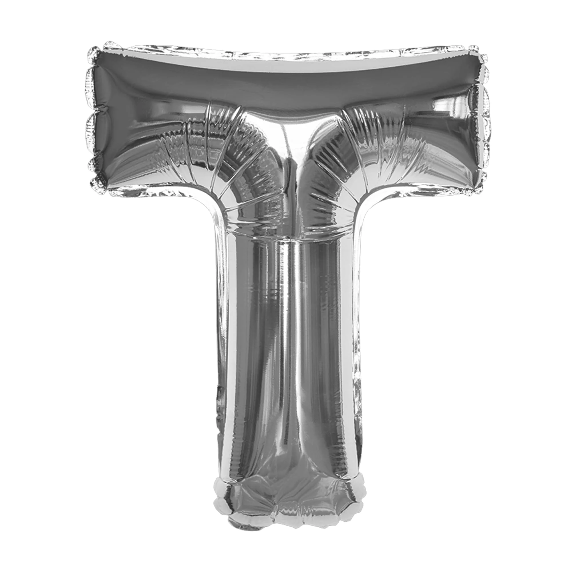 Silver T Letter Foil Balloon - Image 6